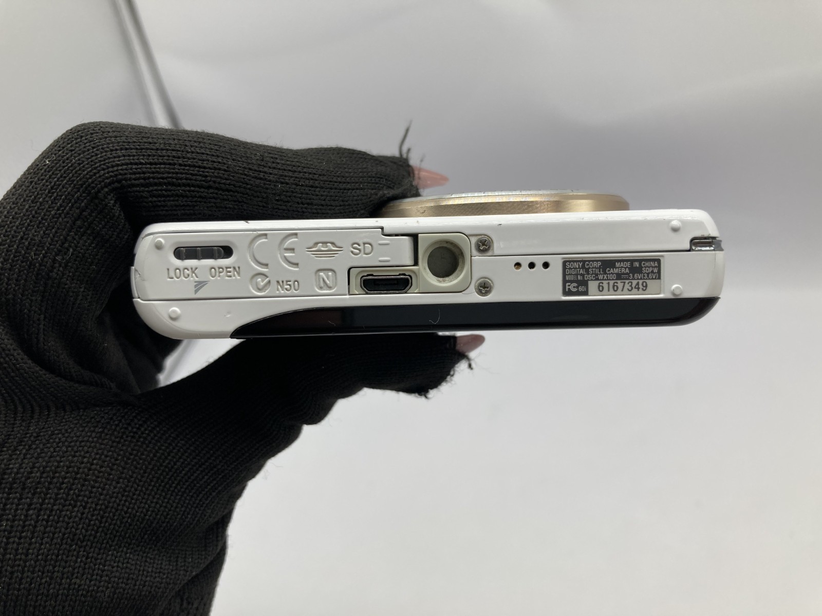 English OK Excellent SONY Cyber-shot DSC-WX100 gray Digital Camera 2877
