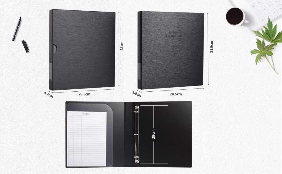 eTone 3 Ring Photo Album Binder Collectors Film Negative Storage Protector US