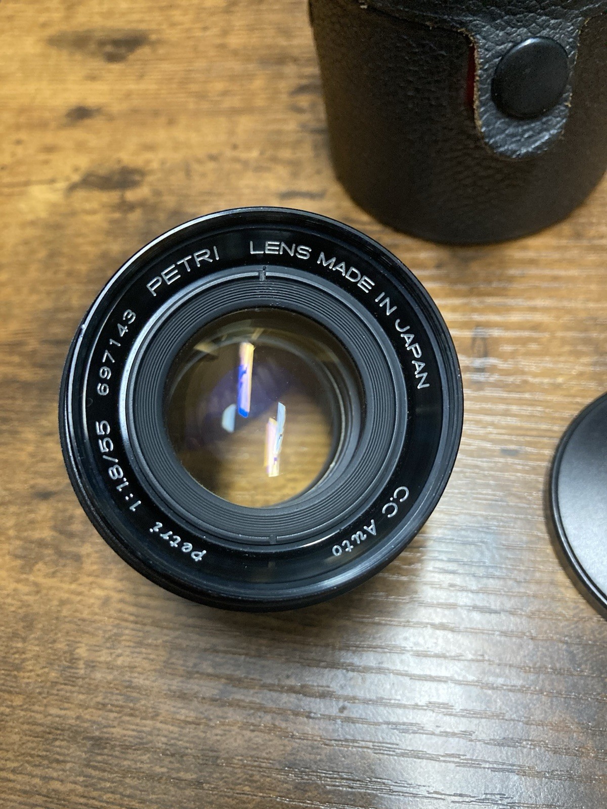 RARE PETRI 55mm F1.8 in M42 Pentax Mount With Caps And Case **SAMPLE PICTURE**