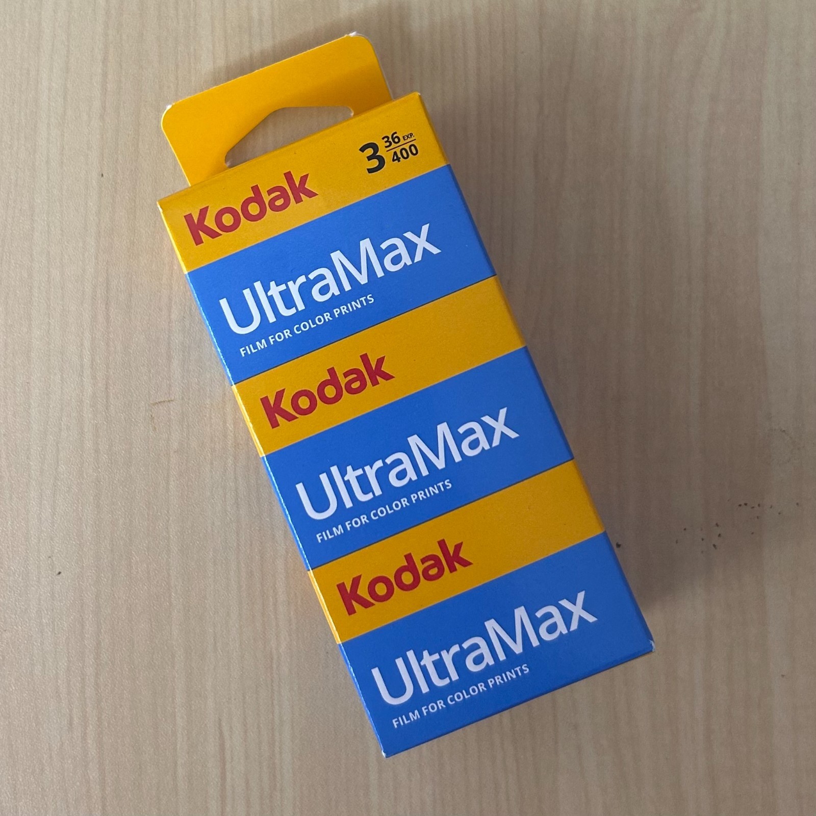 Kodak UltraMax 400 Color Negative Film (35mm Roll, 36 Exposures, 3-Pack)