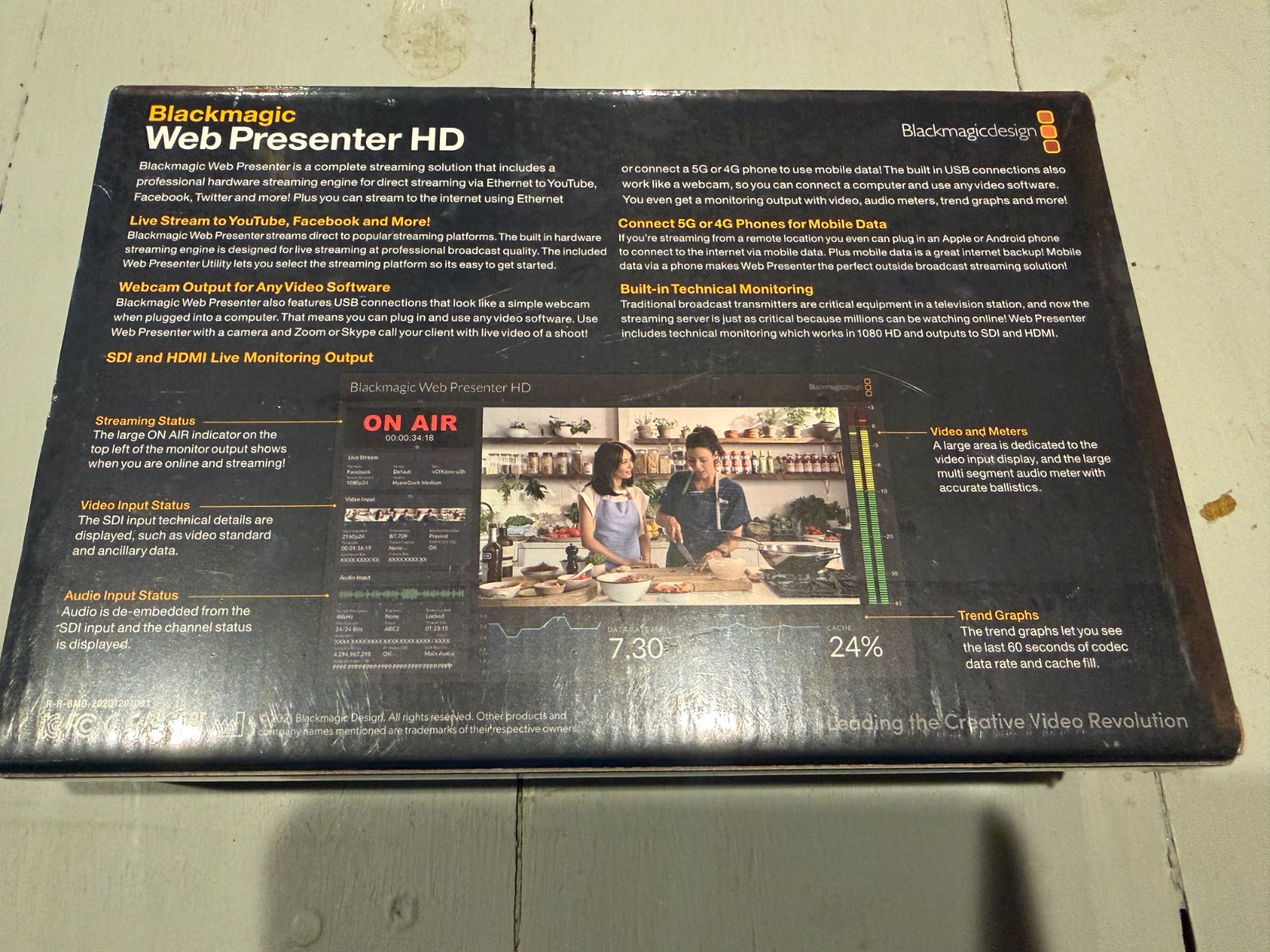 Blackmagic Design Web Presenter HD BDLKWEBPTRPRO Encoder (Factory Sealed)