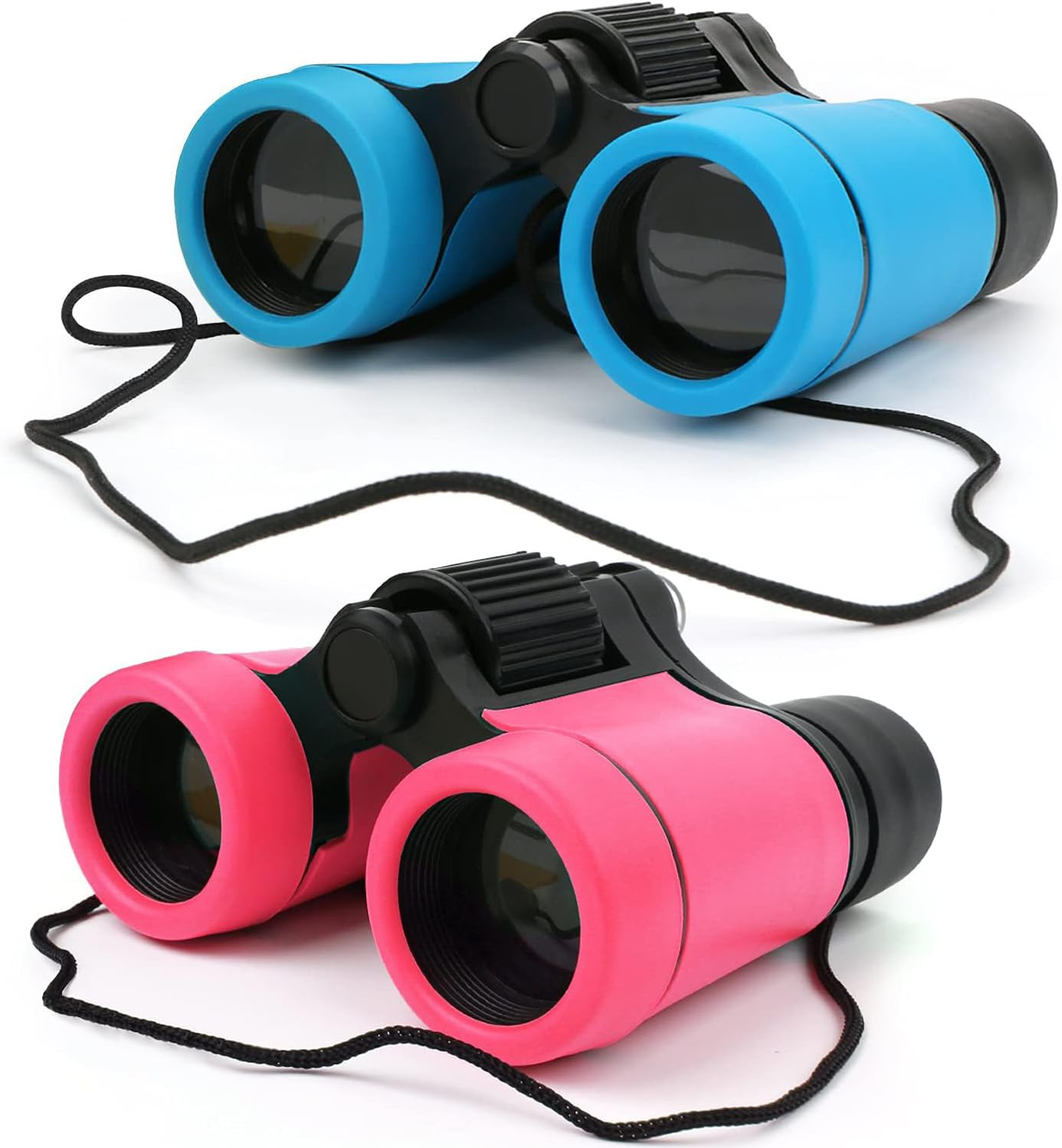 Kids Binoculars Shock Proof Toy Binoculars Set for Age 3-12 Years Old Boys Girls