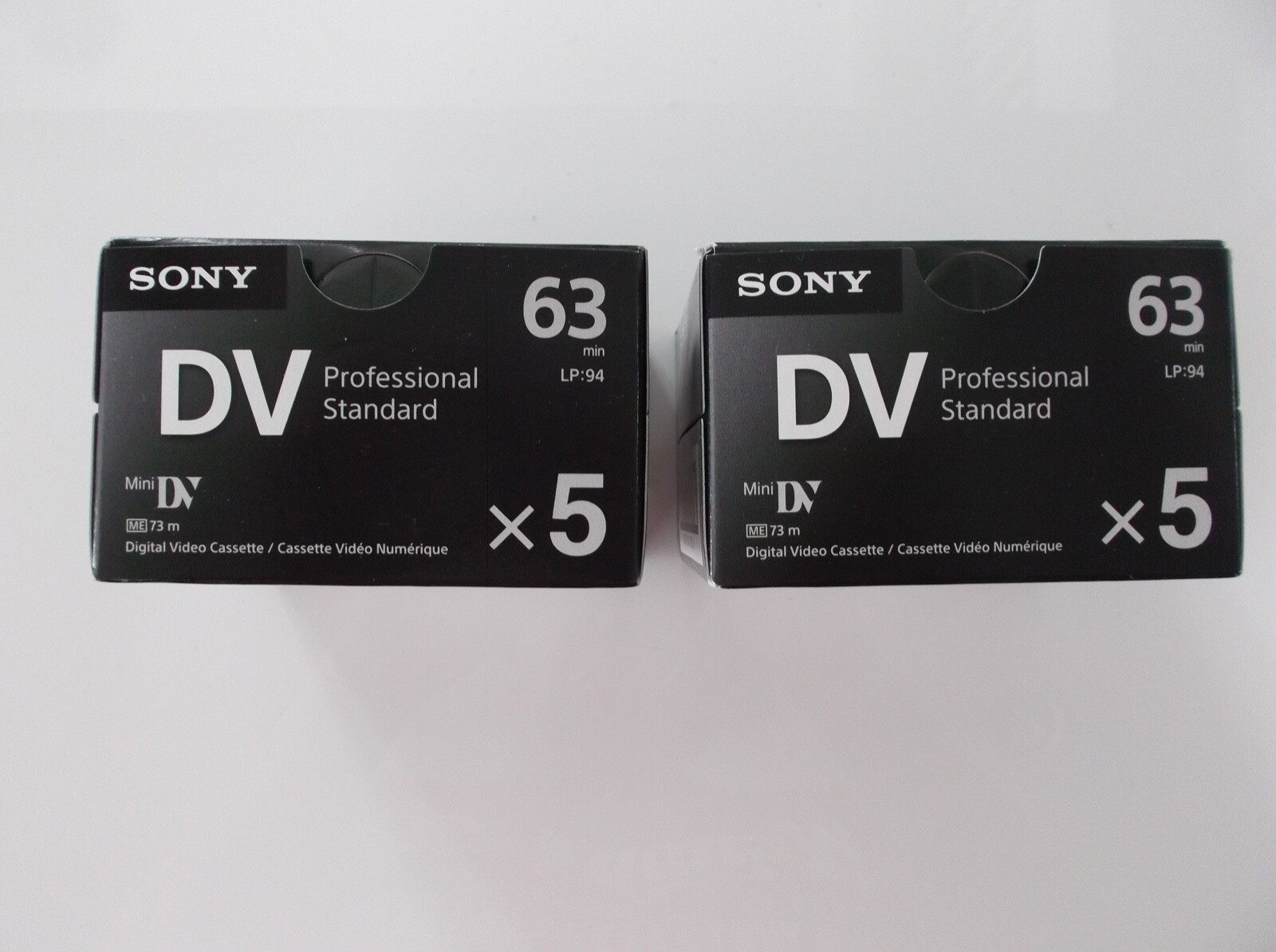 SONY MiniDV Professional Standard 63min Digital Video Cassettes 10pk NEW DVM63PS
