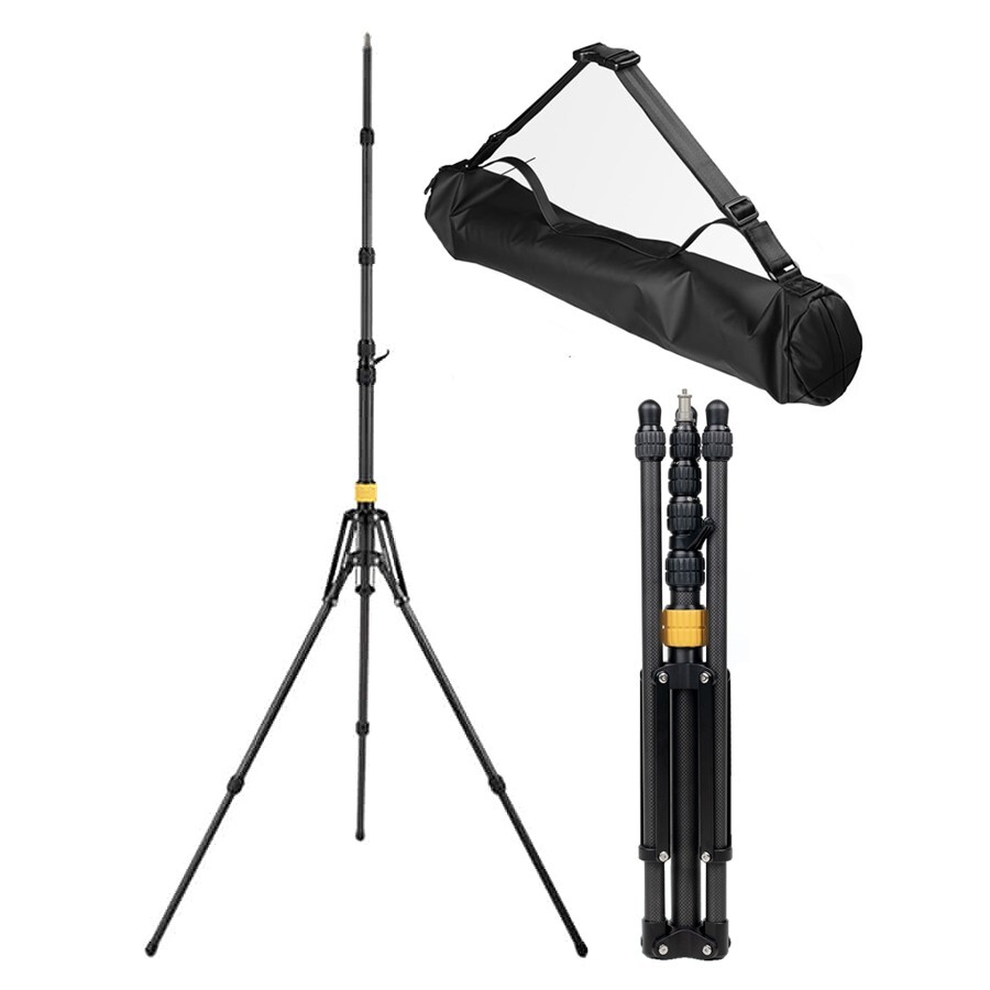 SMDV Carbon Fiber Light Stand C-10/M.300cm Portable Outdoor Travel Camera Tripod