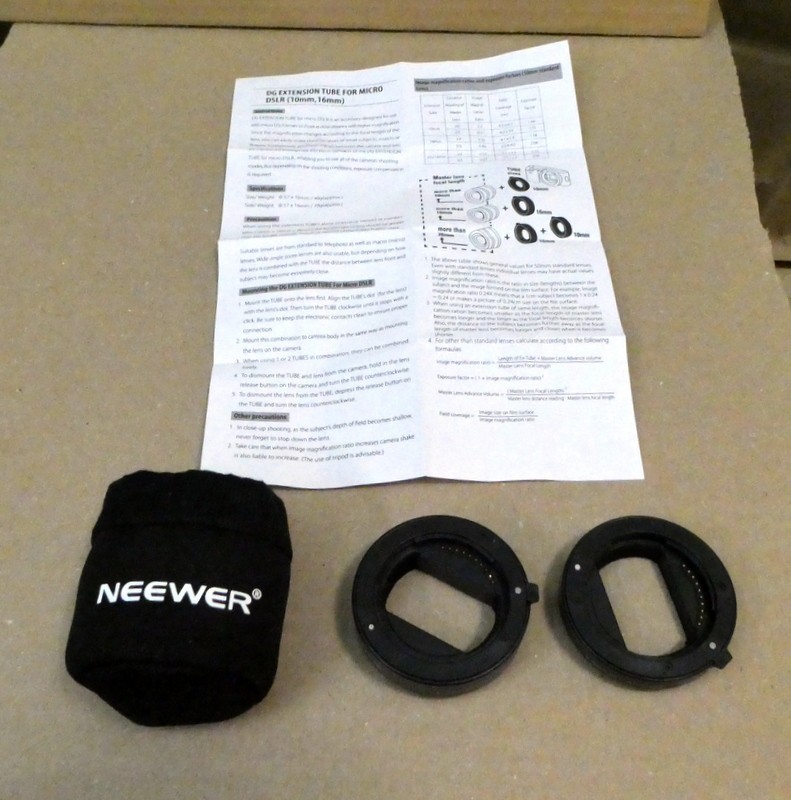 Neewer Automatic Macro Extension Tube Set – 10mm & 16mm – For Sony E-Mount