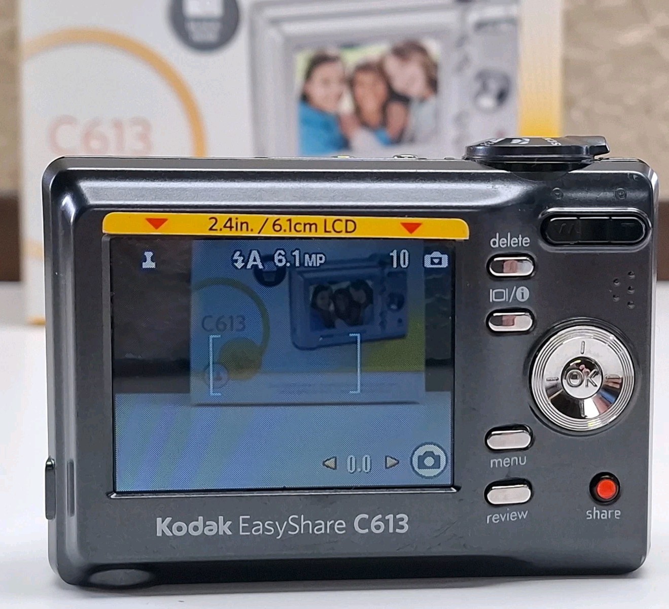 Kodak Easy Share C613 6.1 MP 3X Zoom Camera AA Battery Powered – Tested