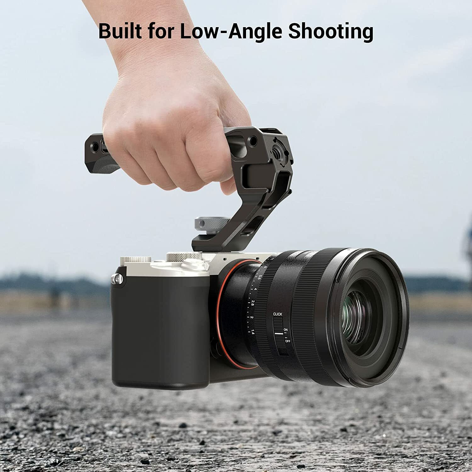 SmallRig Lightweight Cold Shoe Top Handle, Grip for DSLR Camera Cage