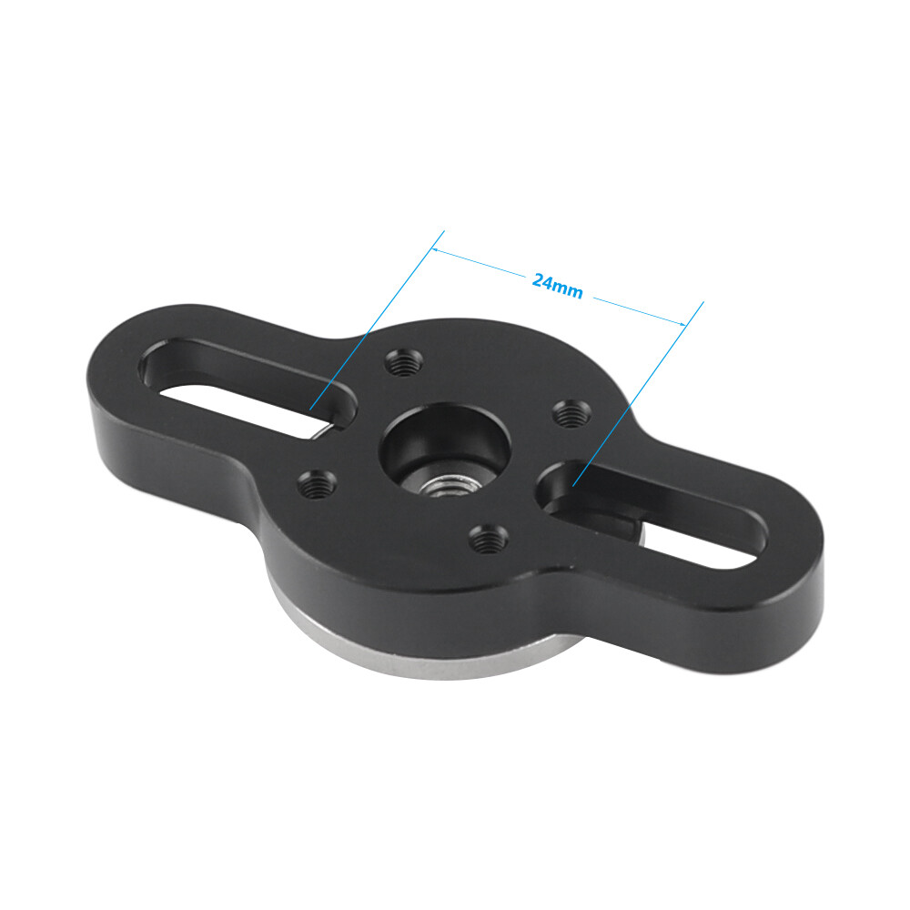2x CAMVATE ARRI Rosette Connecting Mount with M6 Thread & 1/4″ Mounting Groove