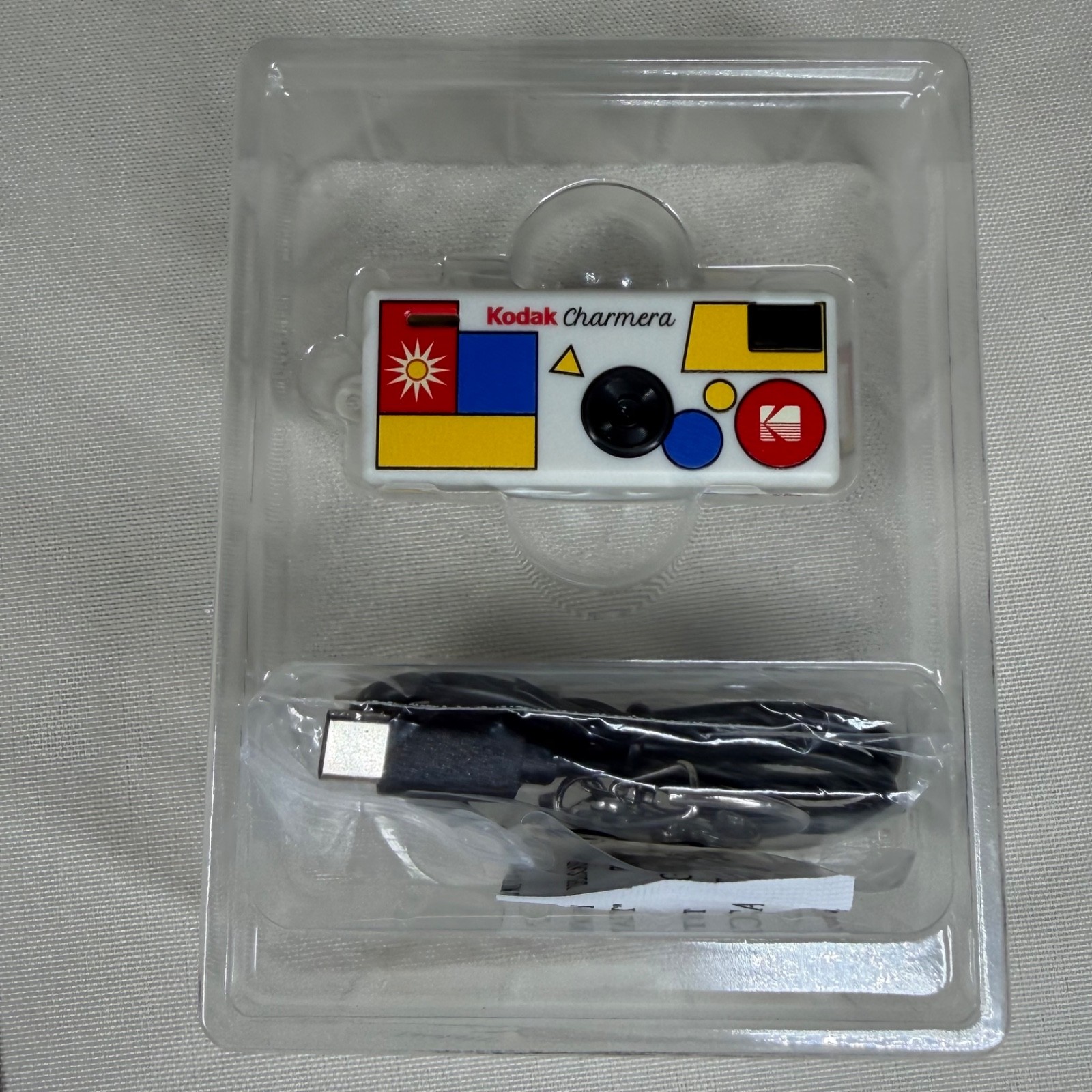Kodak Charmera 1987 Keychain Digital Camera Type 04 White Color Block NEVER USED