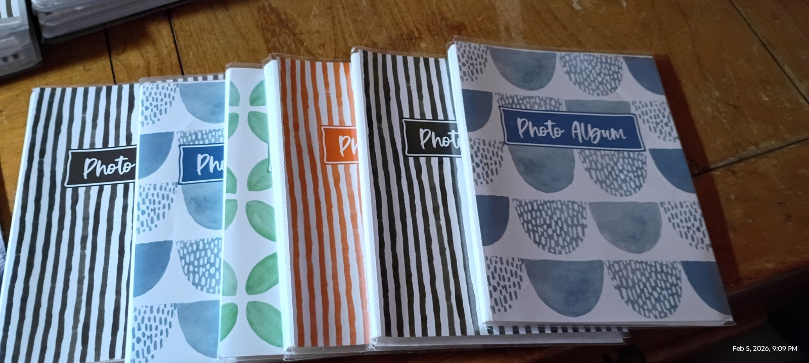 Set of 6 Mini 4×6 Photo Albums Assorted Designs Pocket Memory Books Travel Gift