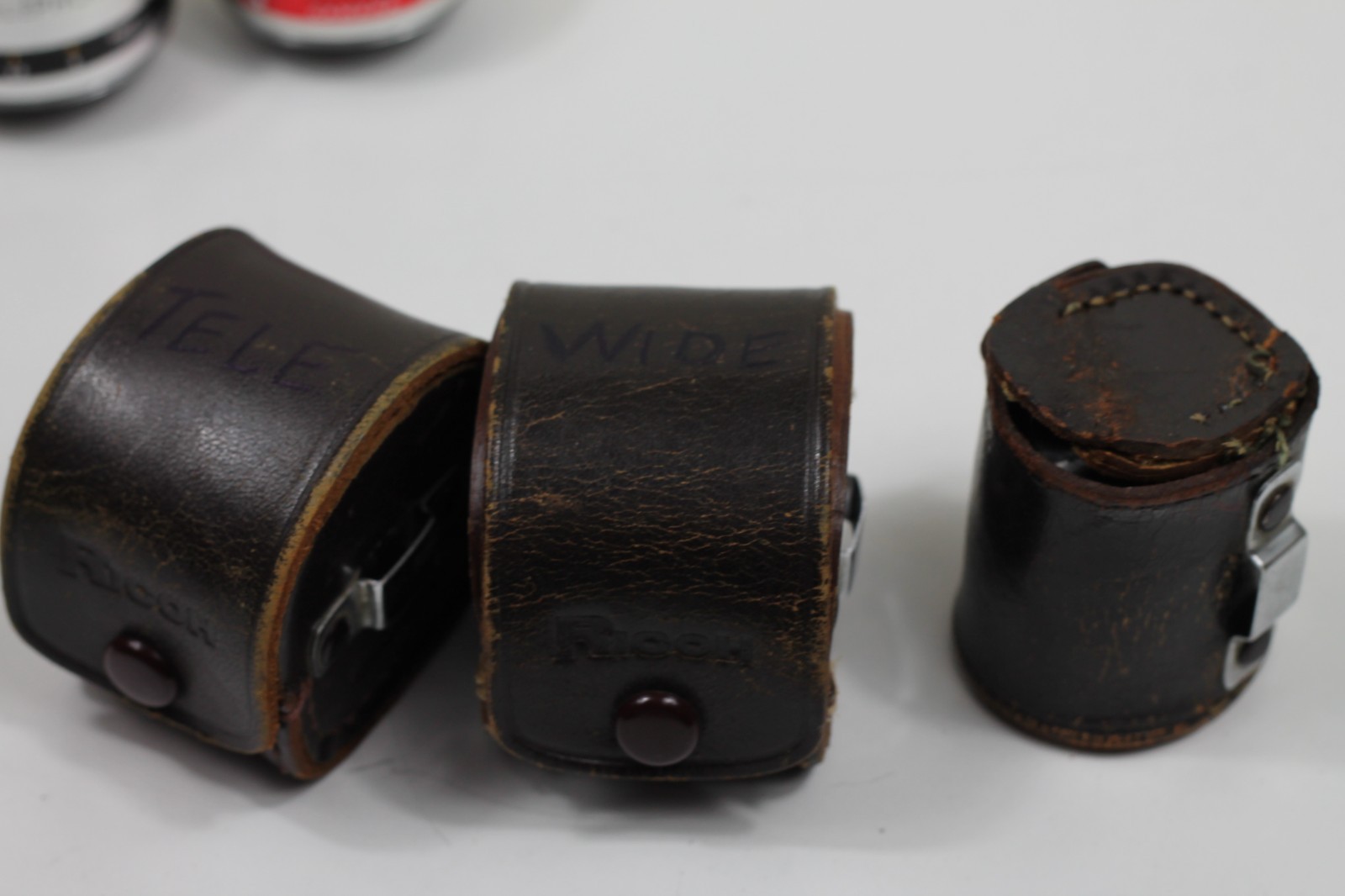 Auxiliary Lens & Viewfinder Set in Cases for Ricoh-35 Rangefinder Camera /967