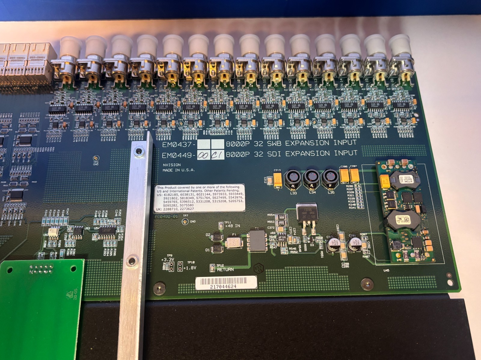 Nvision Axon 8000 Plus SDI Expansion Input boards EM0449-00-C1