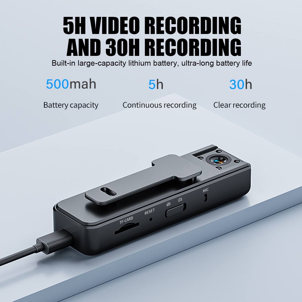 HD 1080P Camcorder Mini Police Body Camera HD 180° Video DVR IR Night Cam