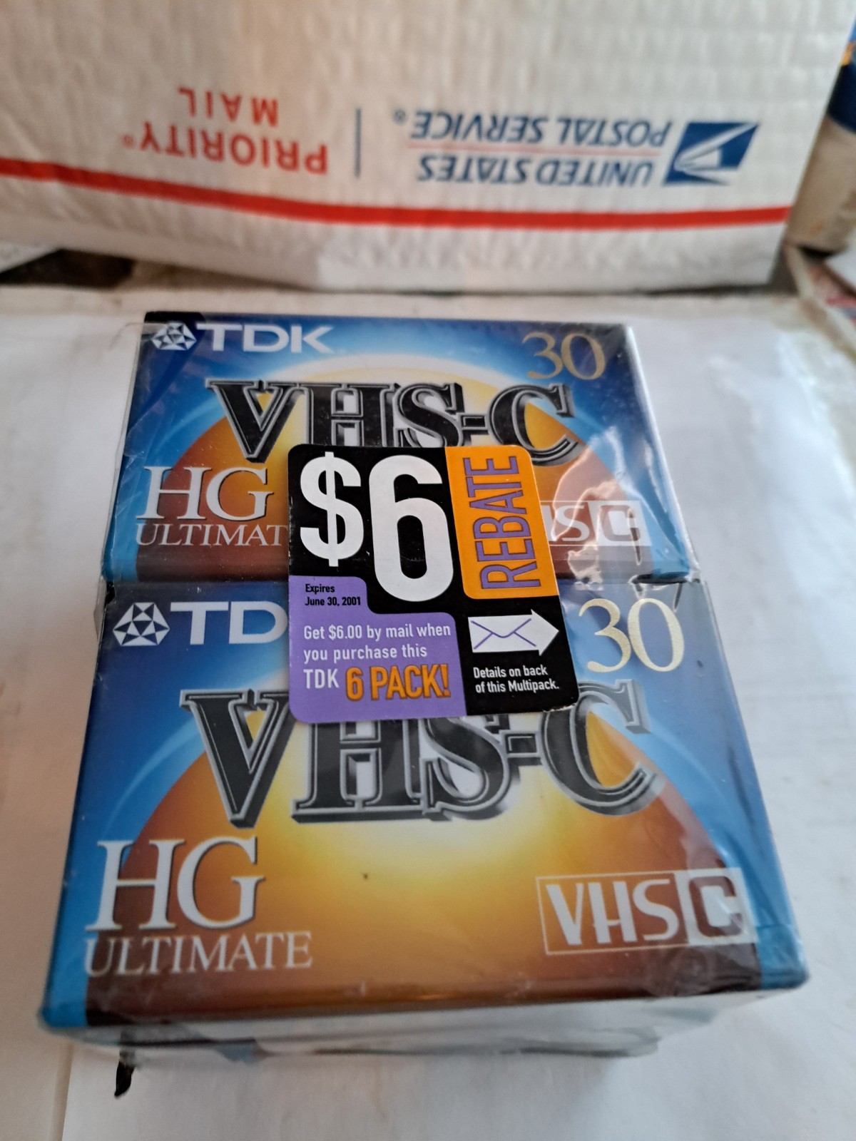 TDK TC-30 VHS-C Camcorder Videotape HG Ultimate Lot of 6 tapes. NEW SEALED