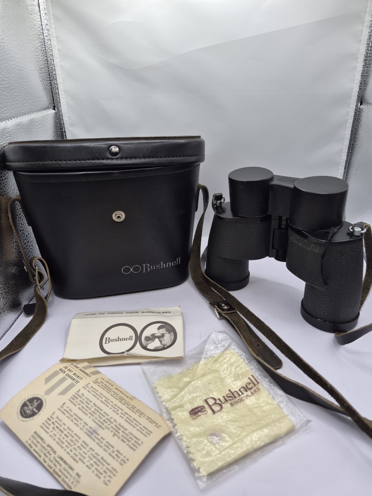 Vtg. Bushnell Ofuna For Sears Binoculars Japan “NoE 4439” 7X 35MM