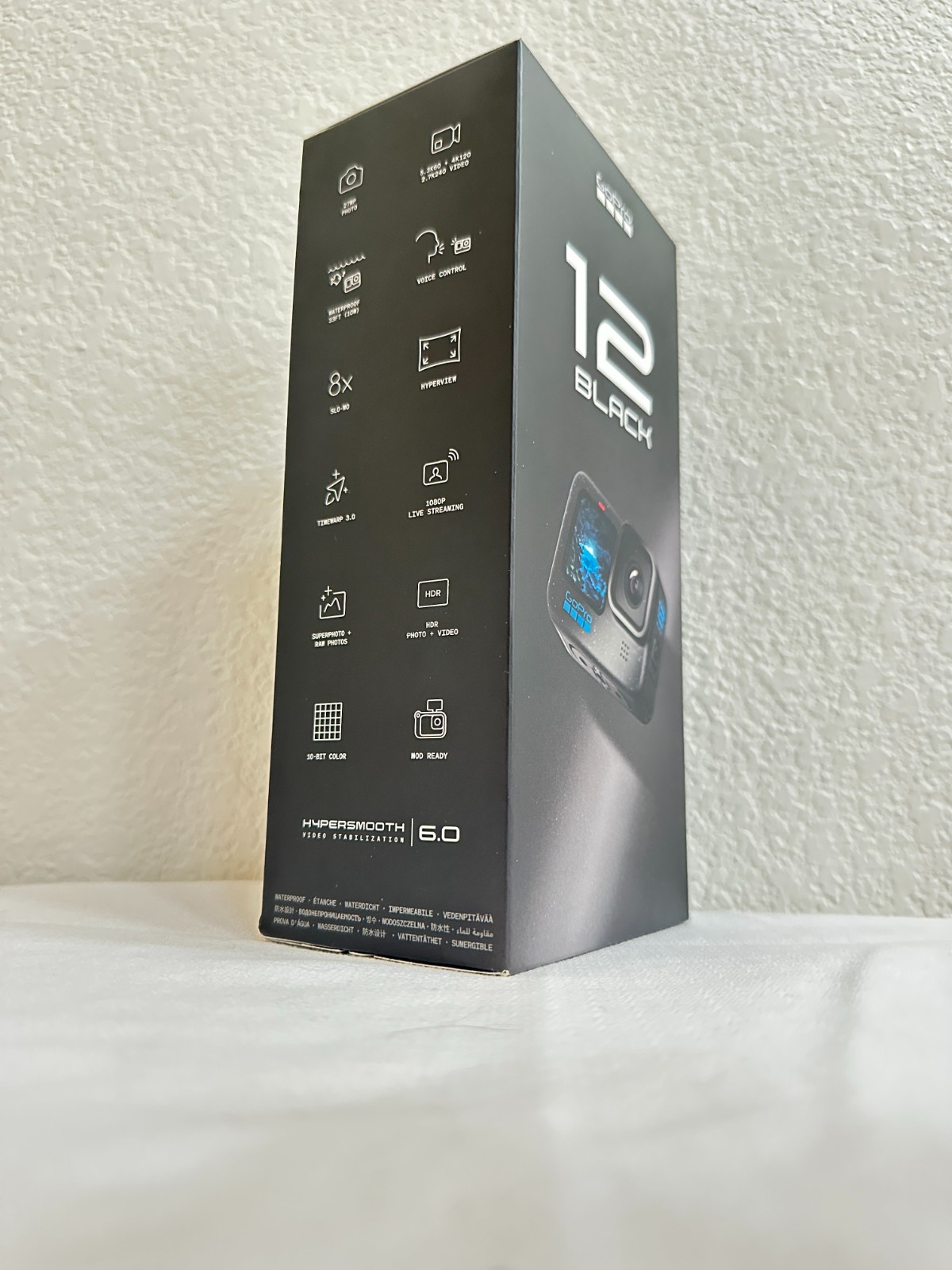 GoPro HERO12 Black 5.3K60 27MP Waterproof Action Camera – NEW SEALED