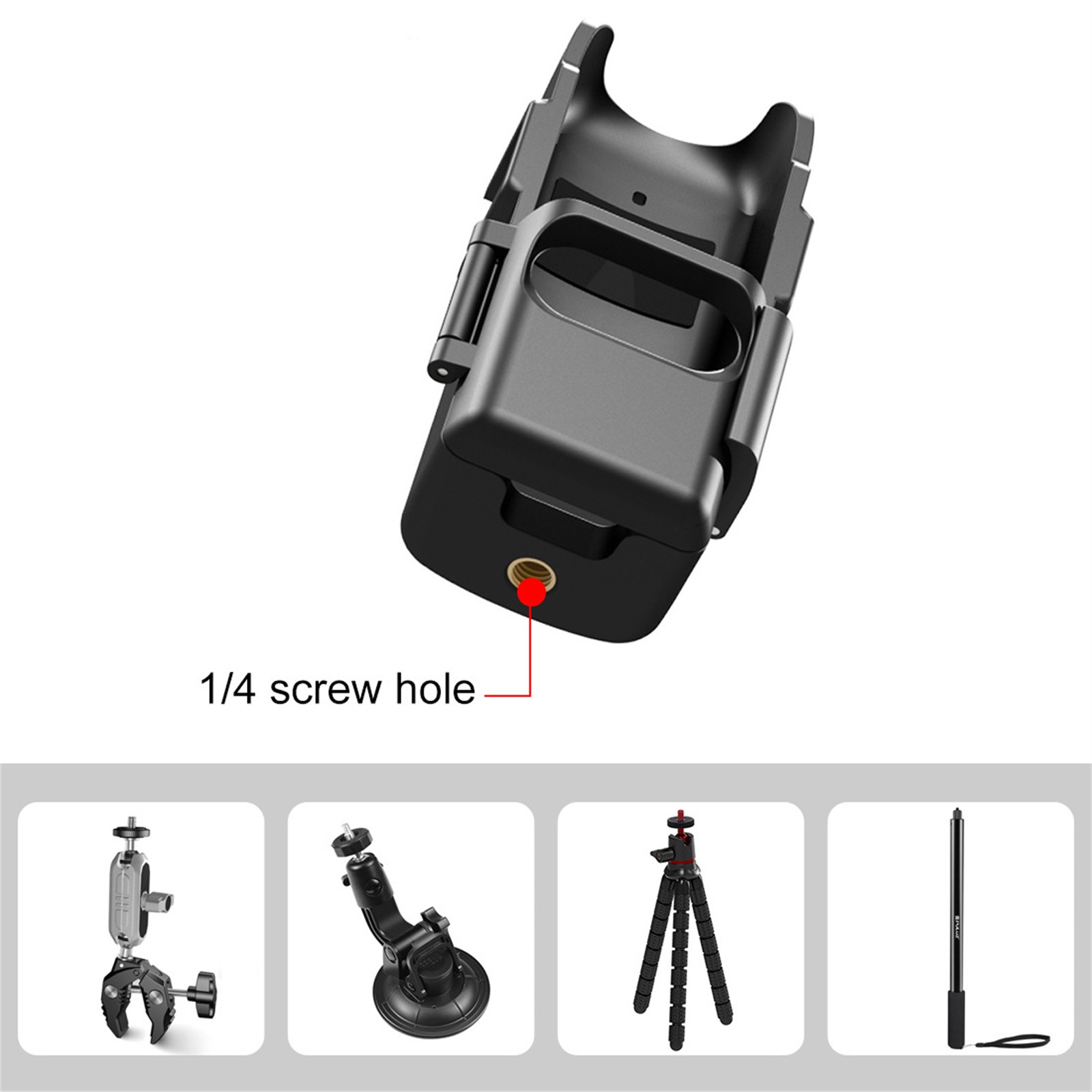 Expansion Adapter Frame Protective Case Cold Shoe Bracket For DJI Osmo Pocket 3