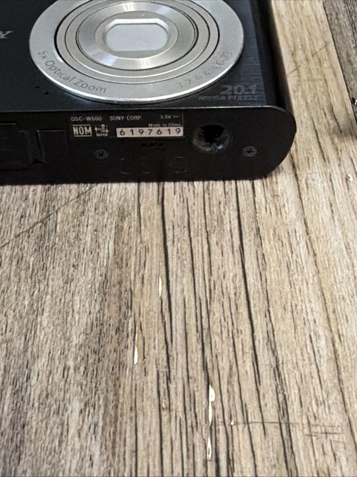 Sony Cyber-shot DSC-W800 20.1 MP 5x Optical Zoom Digital Camera Black Tested