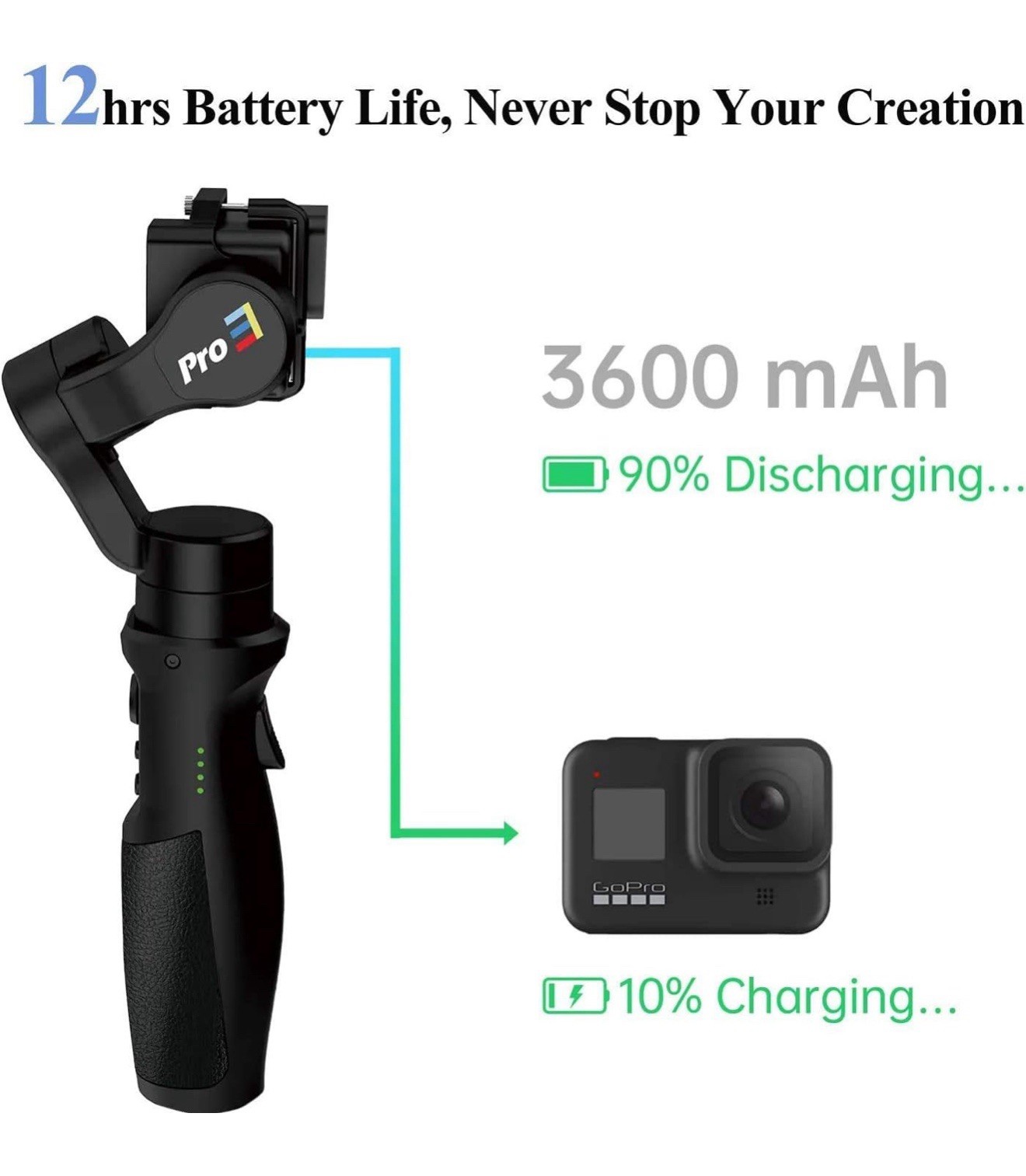 NEW Hohem iSteady Pro 3 3-Axis Handheld Gimbal Stabilizer For Action Camera