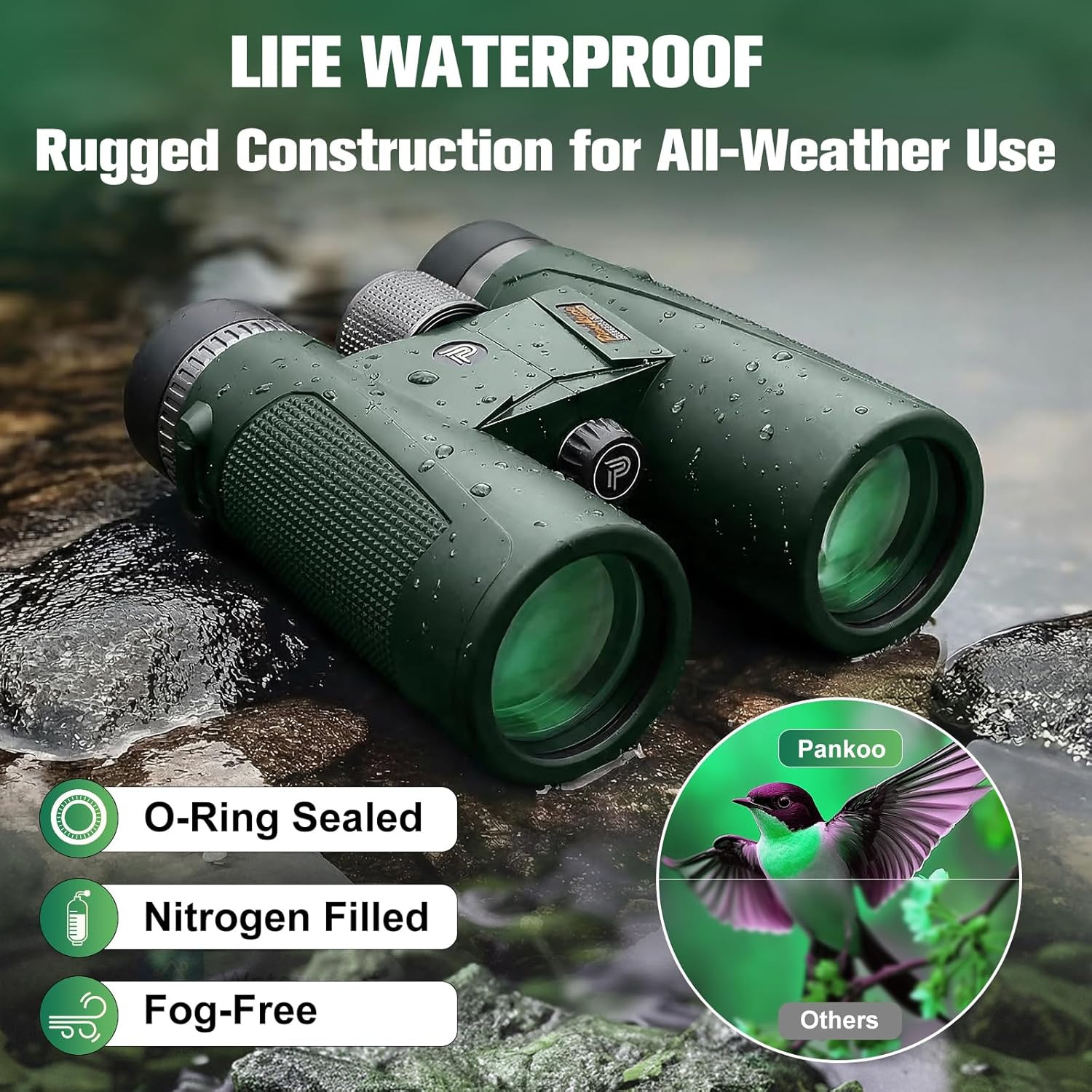 20X56 Binoculars for Adults High Powered – Large View Waterproof Binoculars with