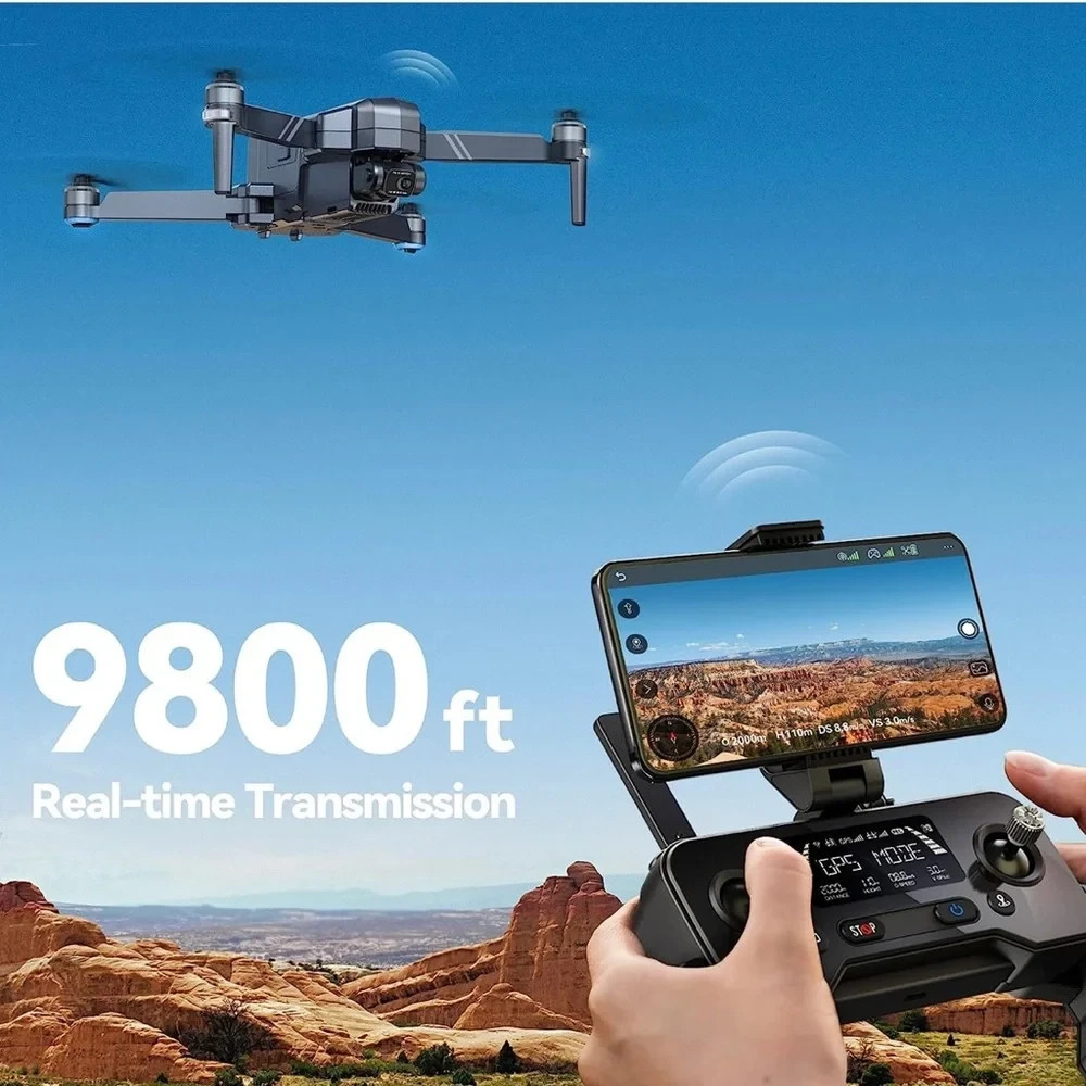Ruko F11 GIM 4K Camera Drone with 2 Batteries, Gray, New, No Outer Box
