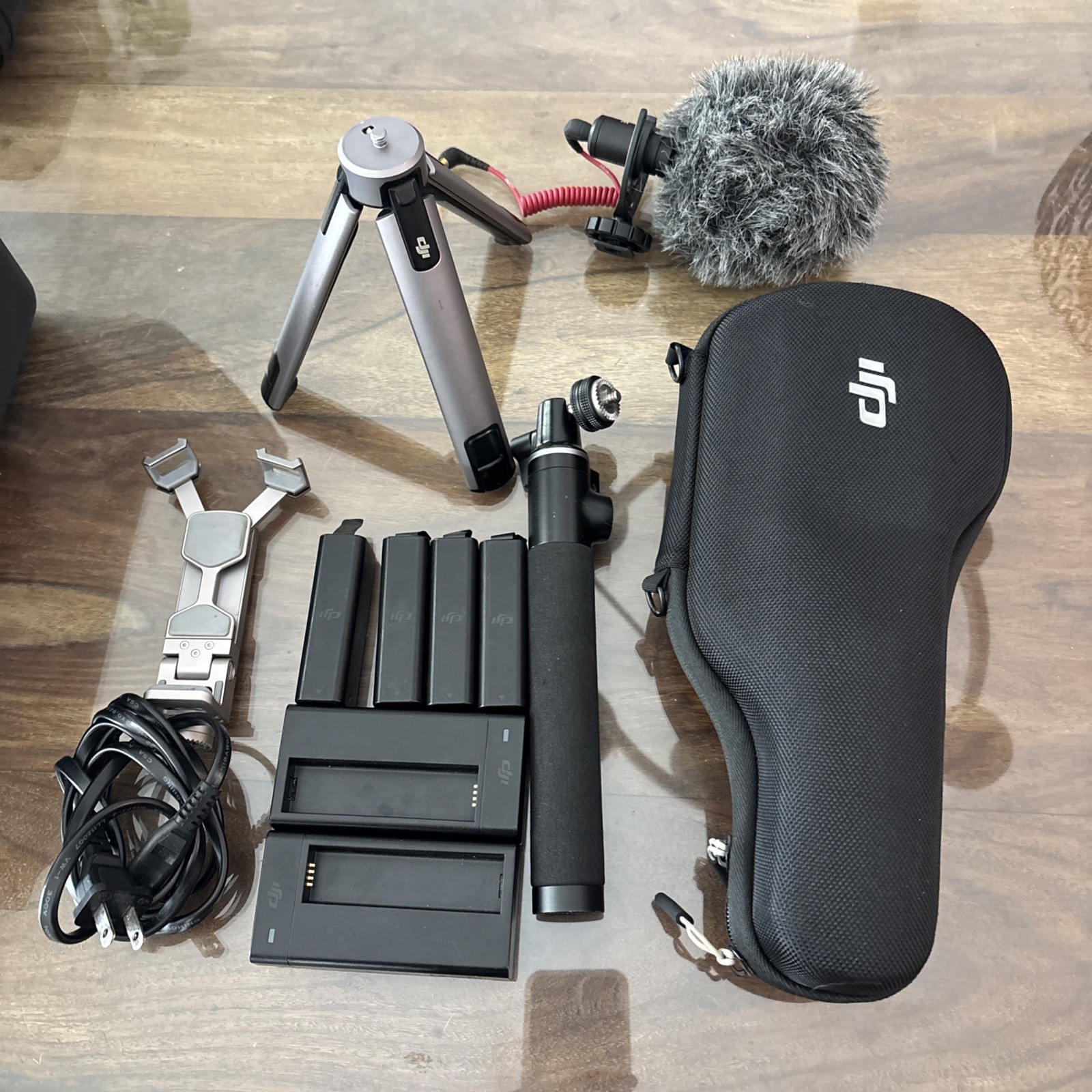 DJI Osmo+ Handheld Gimbal with accessories and 4 batteries