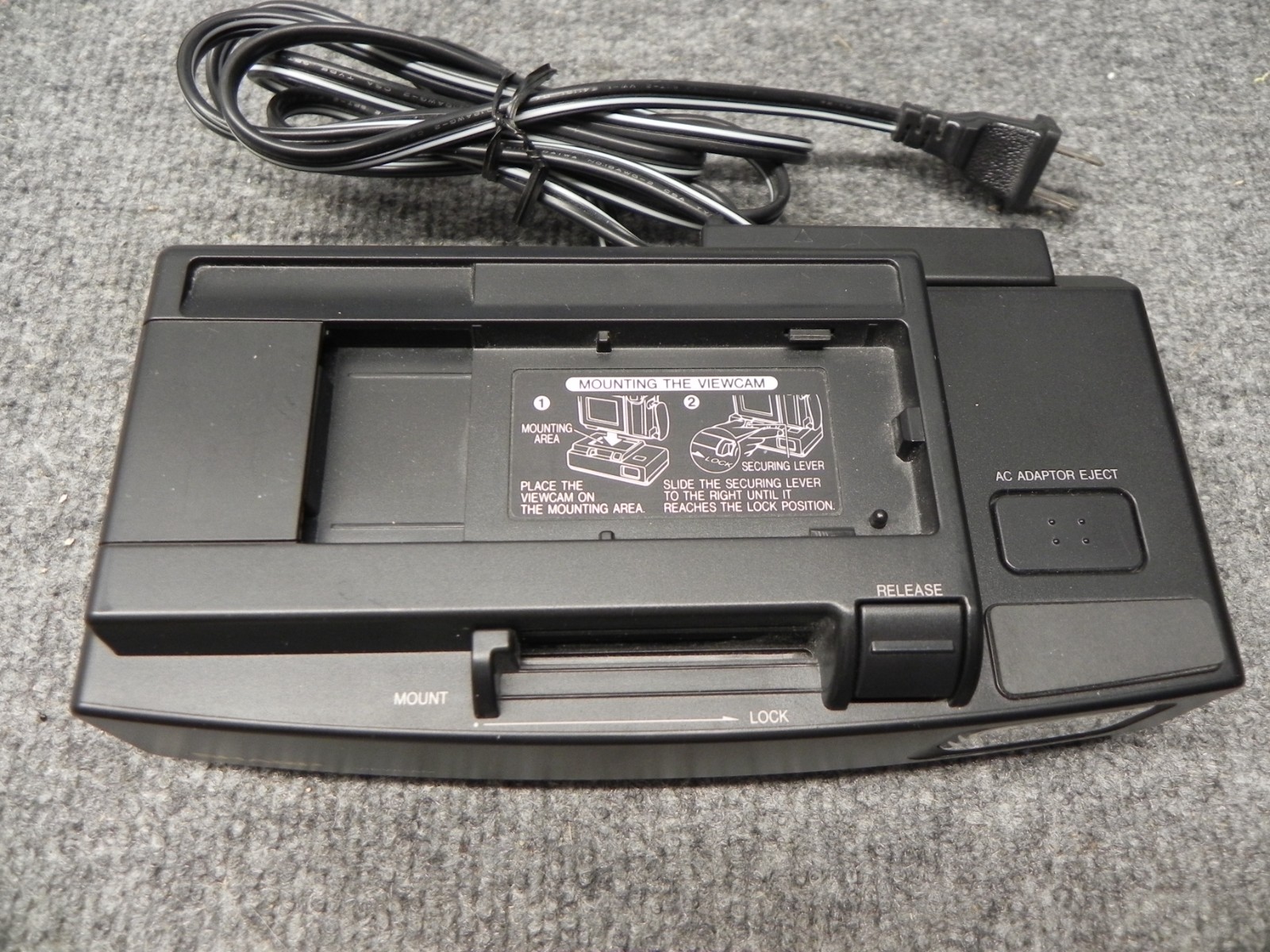 Sharp Viewcam Port Unit and AC Adapter/Battery Charger + More TESTED