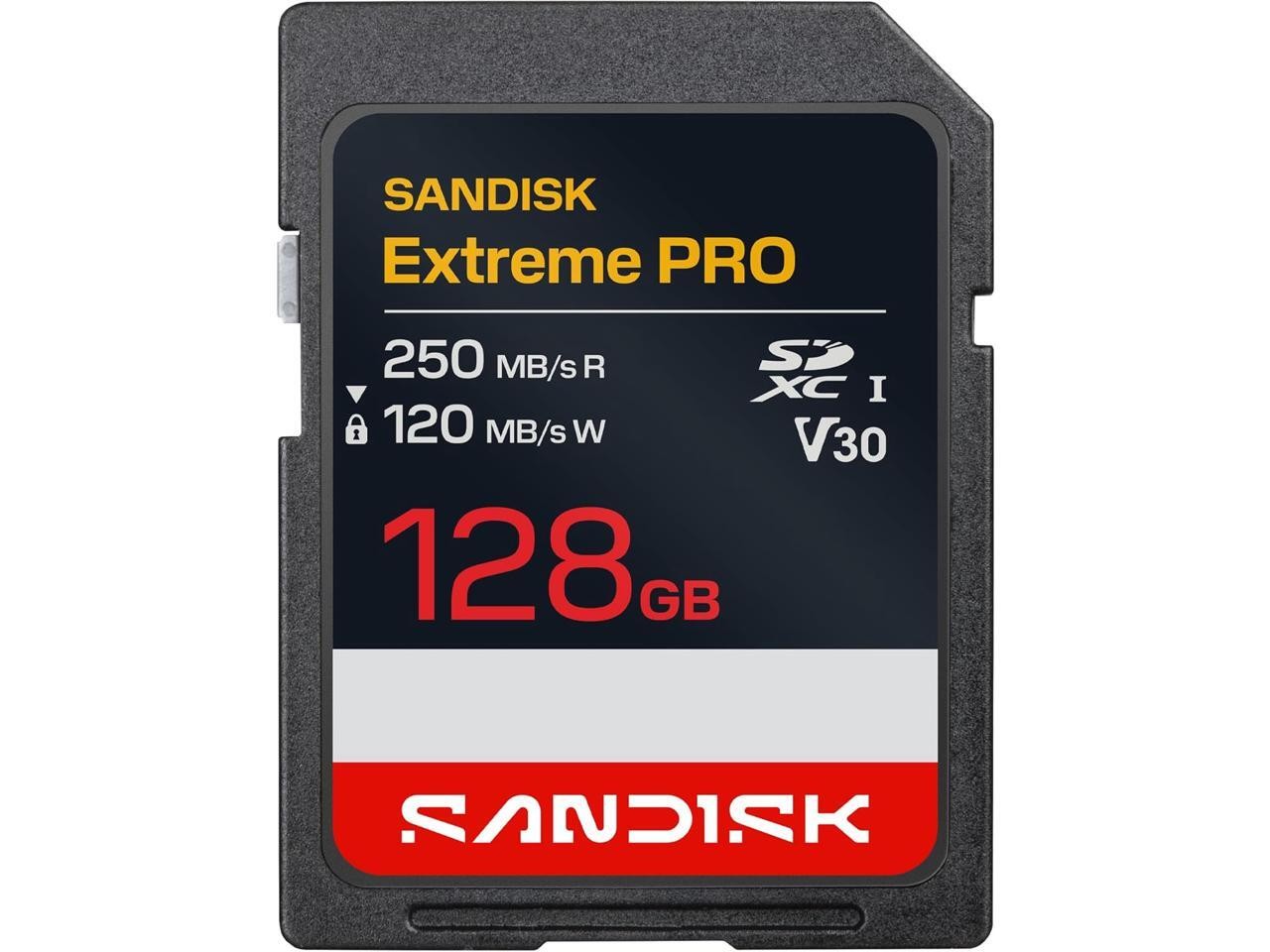 SanDisk Extreme Pro 128GB Secure Digital Extended Capacity (SDXC) Memory Card Mo