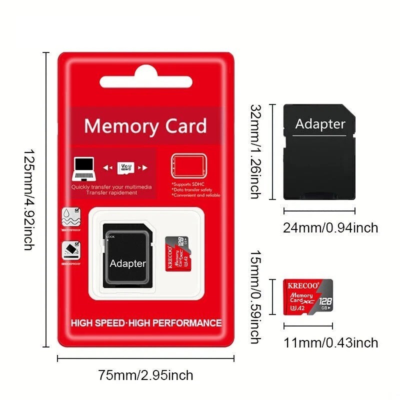 High Speed Micro SD Card 64GB 128GB 256GB 1TB Class 10 U3 A2 TF Card LOT