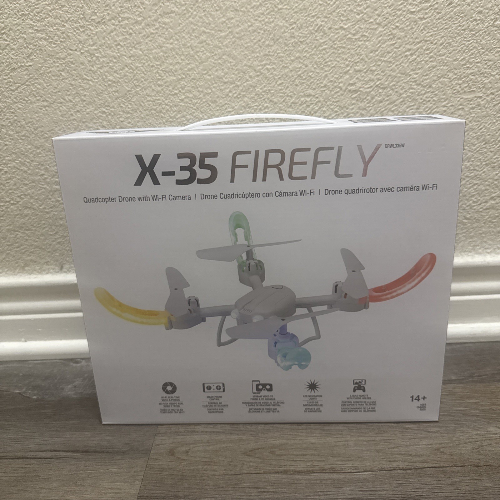2026 X-35 Firefly Quadcopter Drone Wi-Fi Camera & LED Lights original price 90$