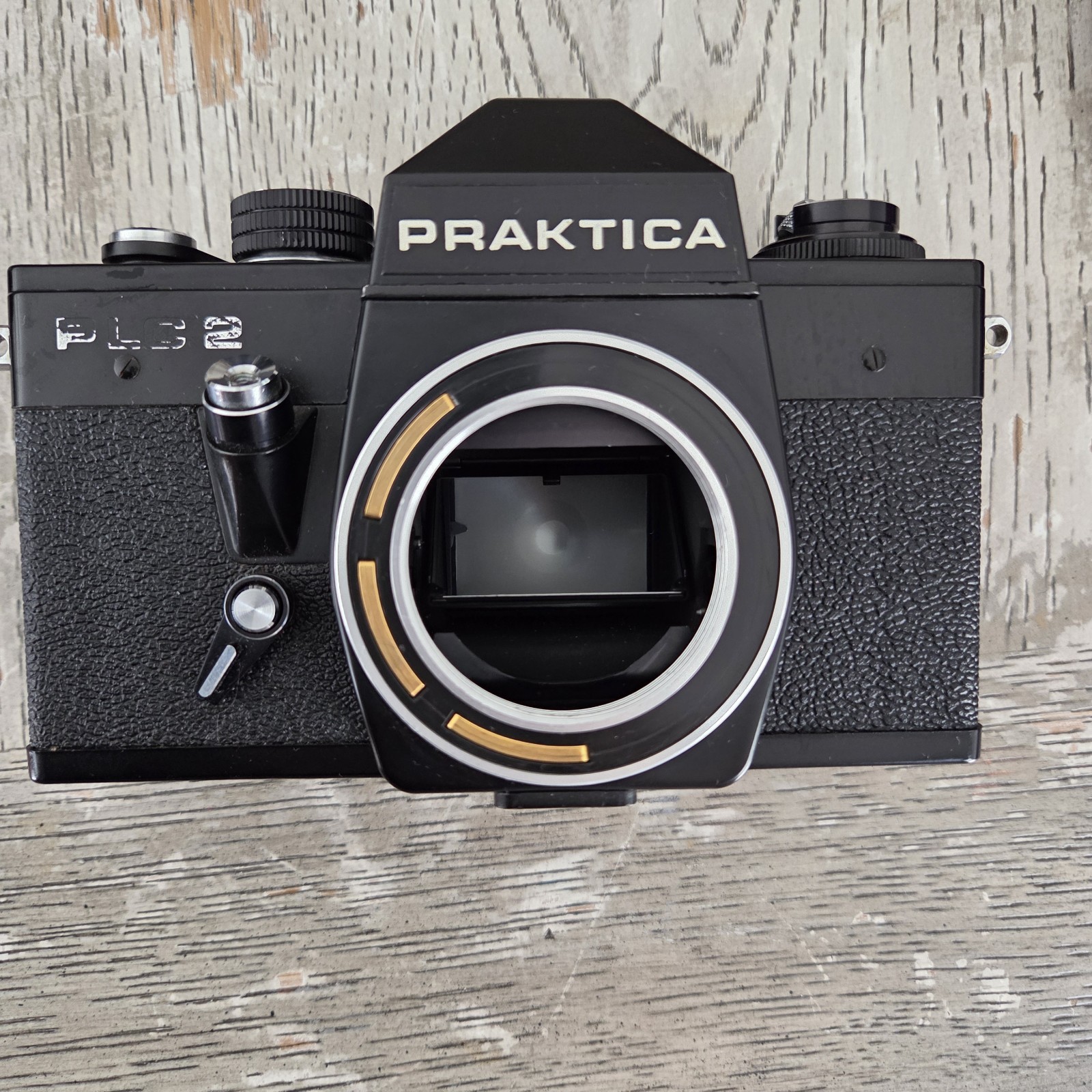 PRAKTICA PLC2 Black 35mm SLR Camera w/ 50mm f/1.8, 135mm f/2.8 & Flash
