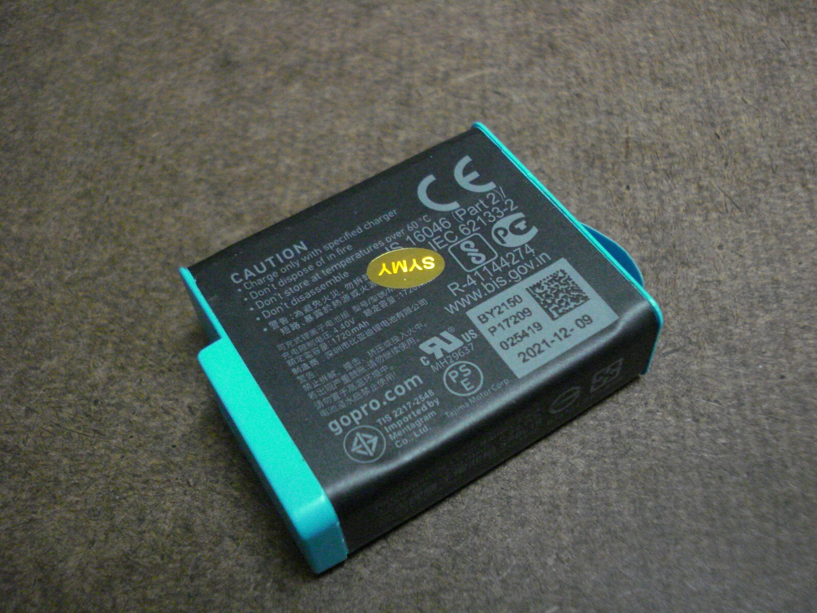 Genuine OEM GoPro Battery SPBL1B for HERO9 HERO10 HERO11 HERO12 Black