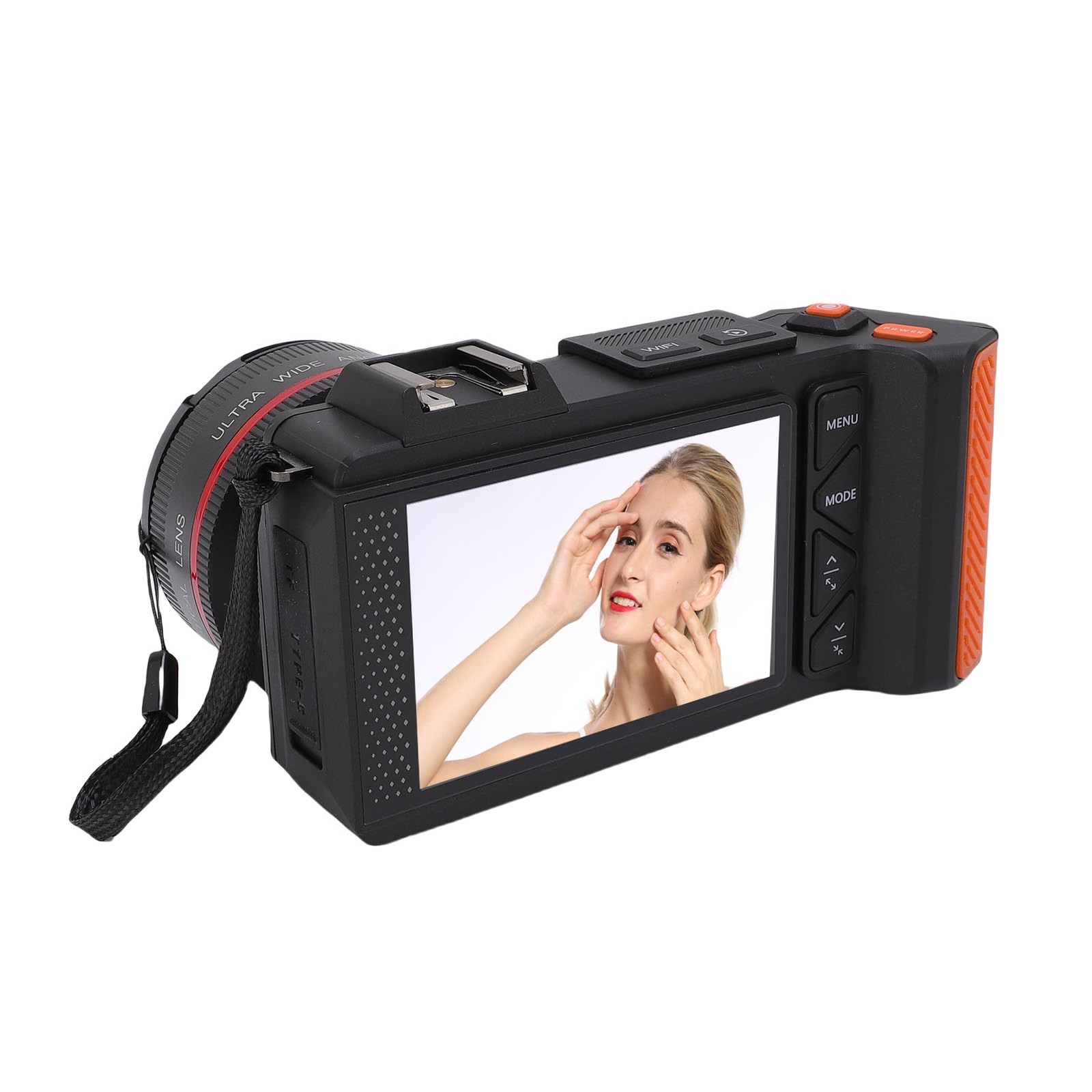 Digital Camera 4K 70MP 50X Zoom Auto Focus Wide Angle F1.8 DSLR Camera With OXZD
