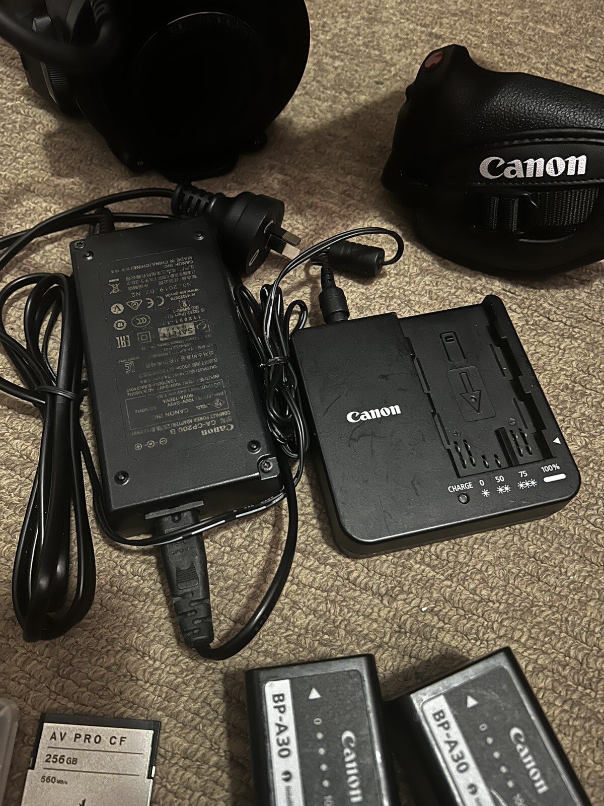 Canon c200 EOS Cinema Camera W/ AngelBird AV PRO CR CFast 256GB x2