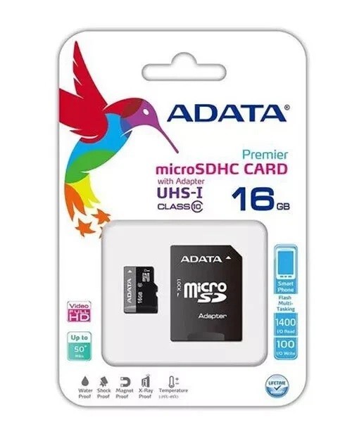 5-Pack ADATA Premier 16GB microSDHC Memory Cards Class 10 UHS-I with Adapters