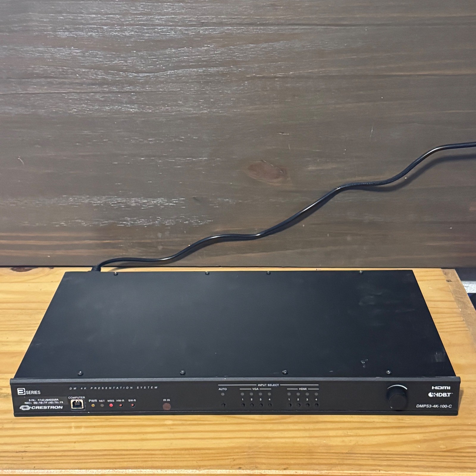 Crestron DMPS3-4K-100-C 3-Series Digital Media Presentation System 4K Switcher