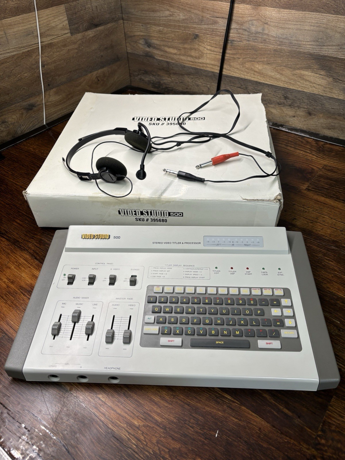 Vintage SIMA Video Studio 500 Stereo Video Titler & Processor Audio Mixer