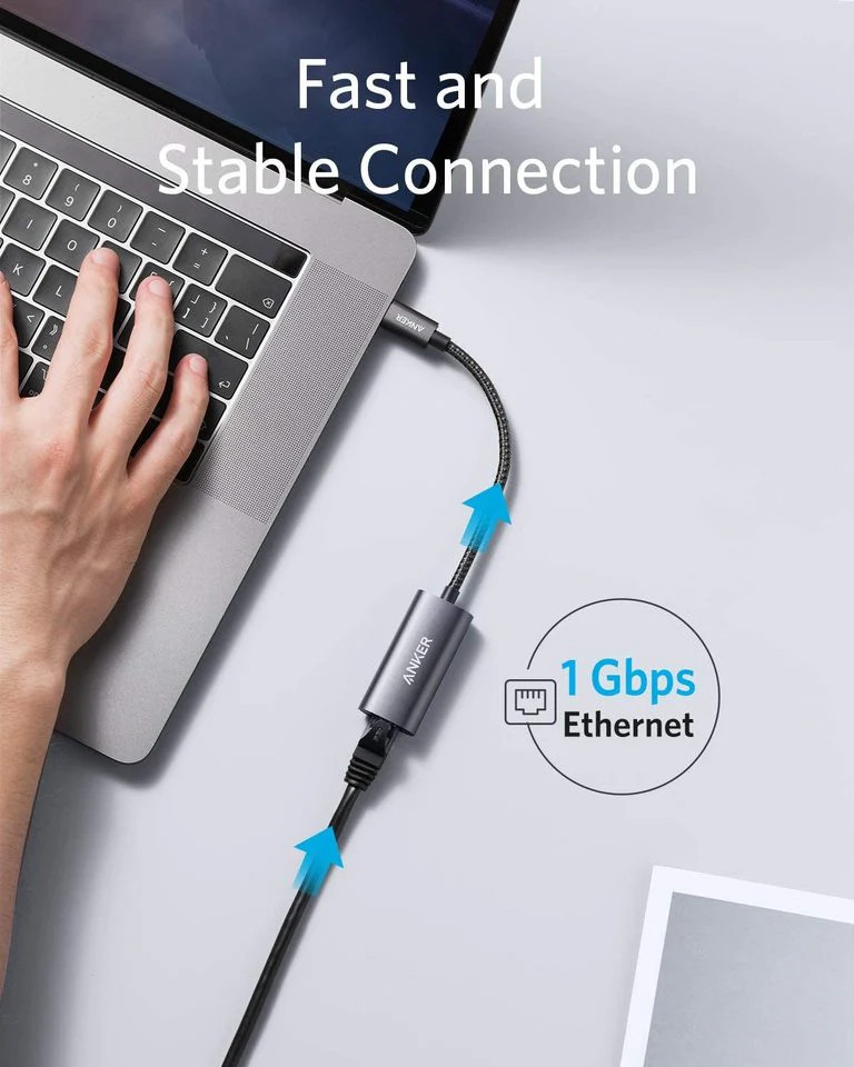 Anker bPowerExpand/b USB-C to Gigabit Ethernet Adapter