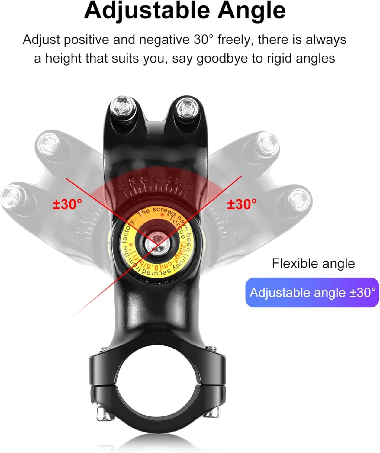 Motorcycle Bicycle Mount Selfie Stick Handlebar Clamp for Gopro Hero Insta360 X5