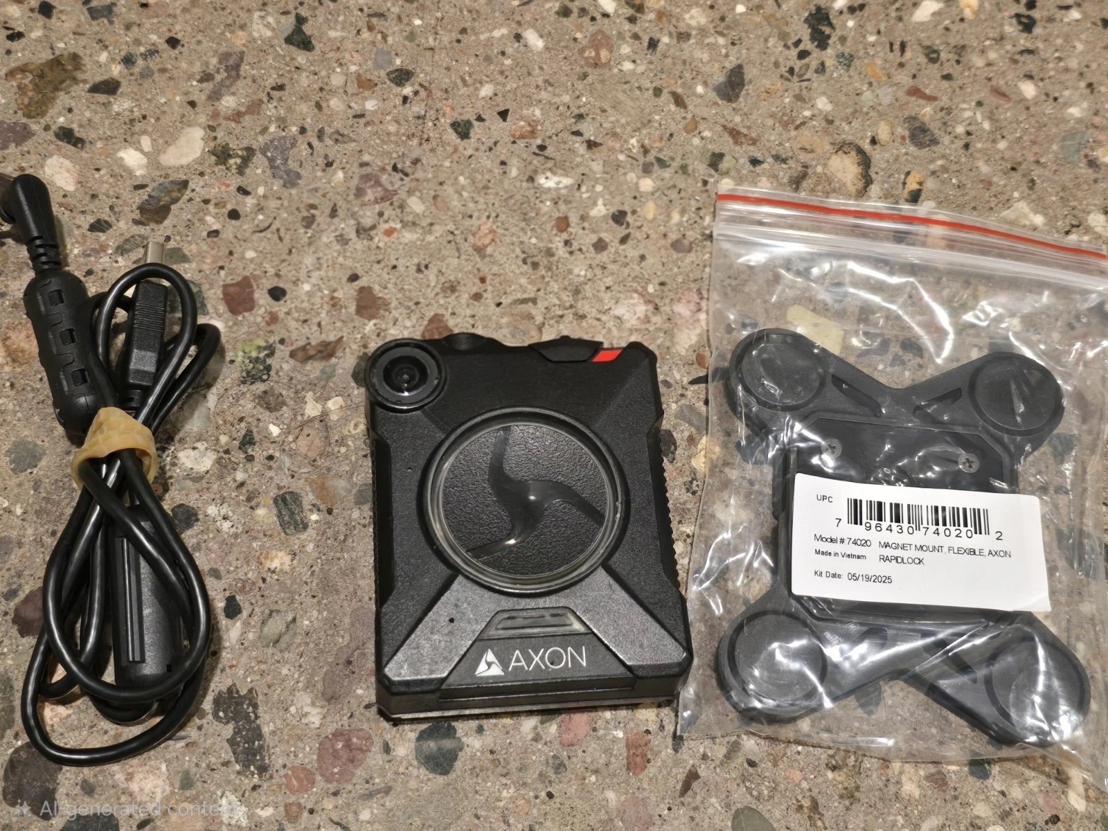 AXON BODY 2 OFF-LINE -update-With The Software Magnetic Mount & Sync Cable.