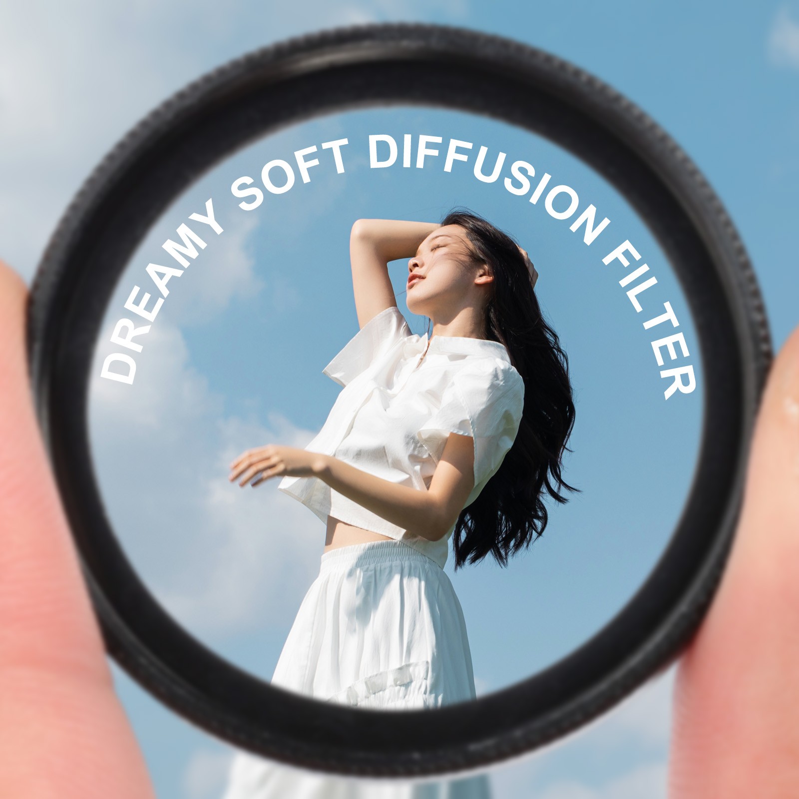 52mm Mist Filter Soft Diffusion Filter Fog Effect Camera Lens Black