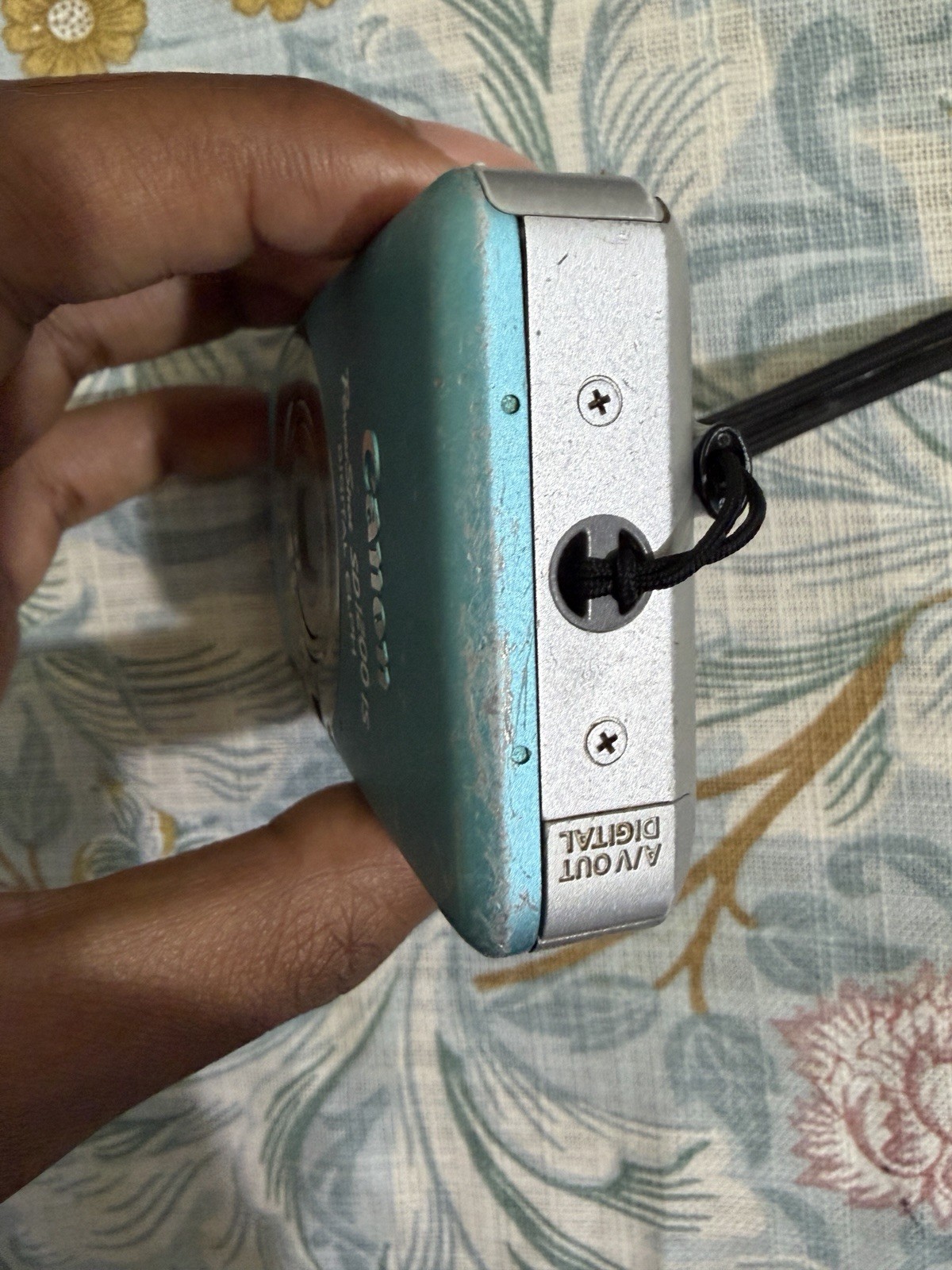 Canon Powershot SD1200 IS Blue Digital Camera Elph 10.0 MP Heavy Wear No Battery
