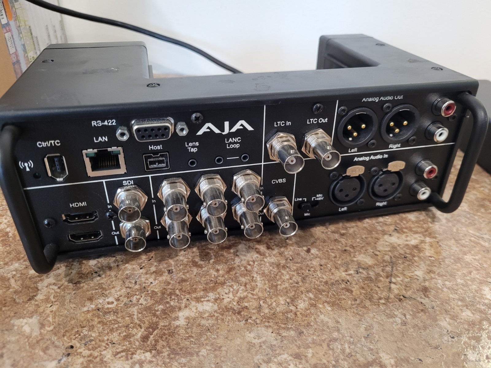 AJA KI-PRO-R0 HD/SD Portable Video Recorder Base Unit w/ Power adapter