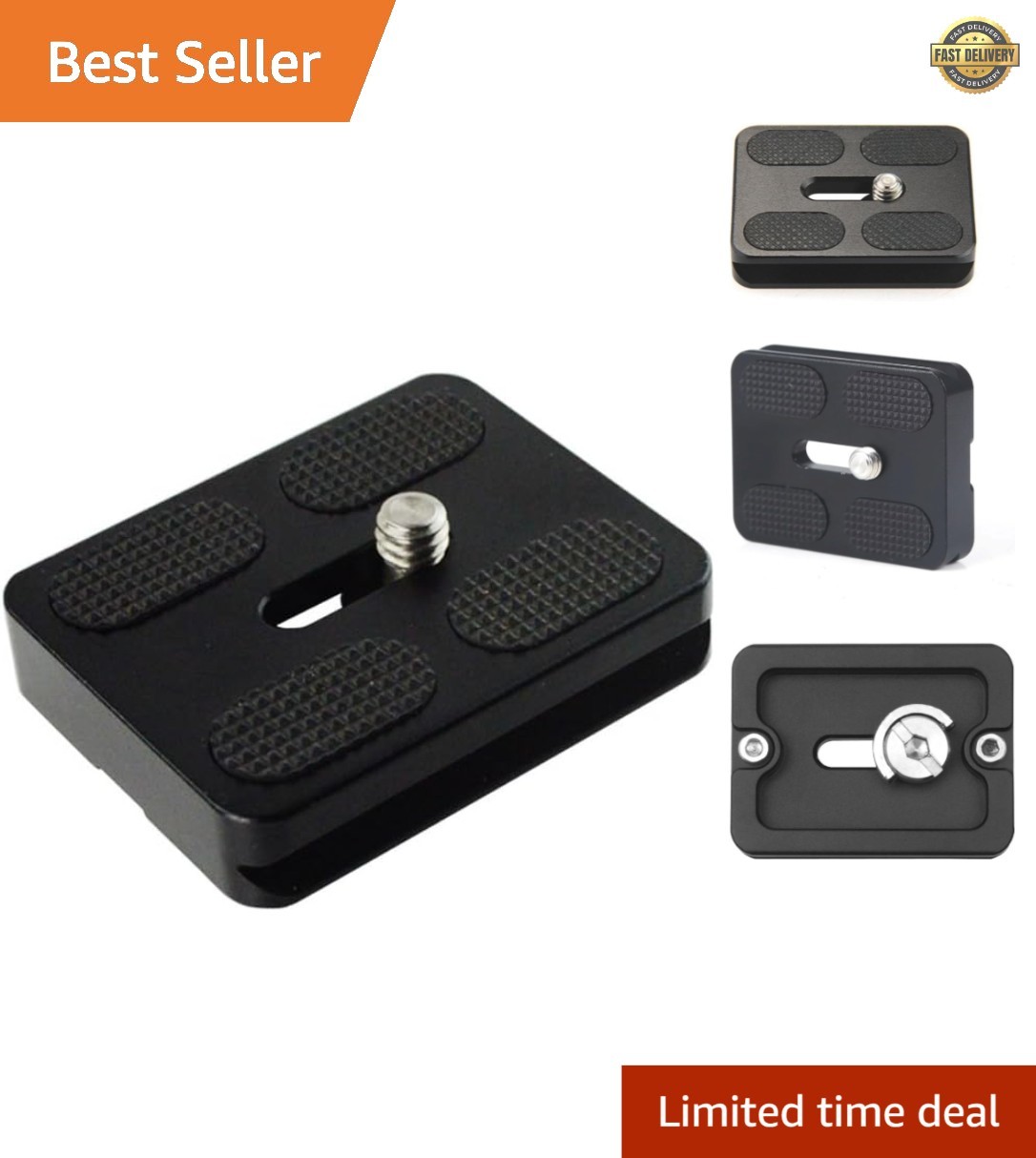 50mm Quick Release Plate – Fits Arca-Swiss Standard for Secure Camera Mounting