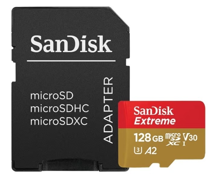 SanDisk Extreme 128GB UHS-I U3 200mbs Speed MicroSDXC Memory Card SD Adapter $46