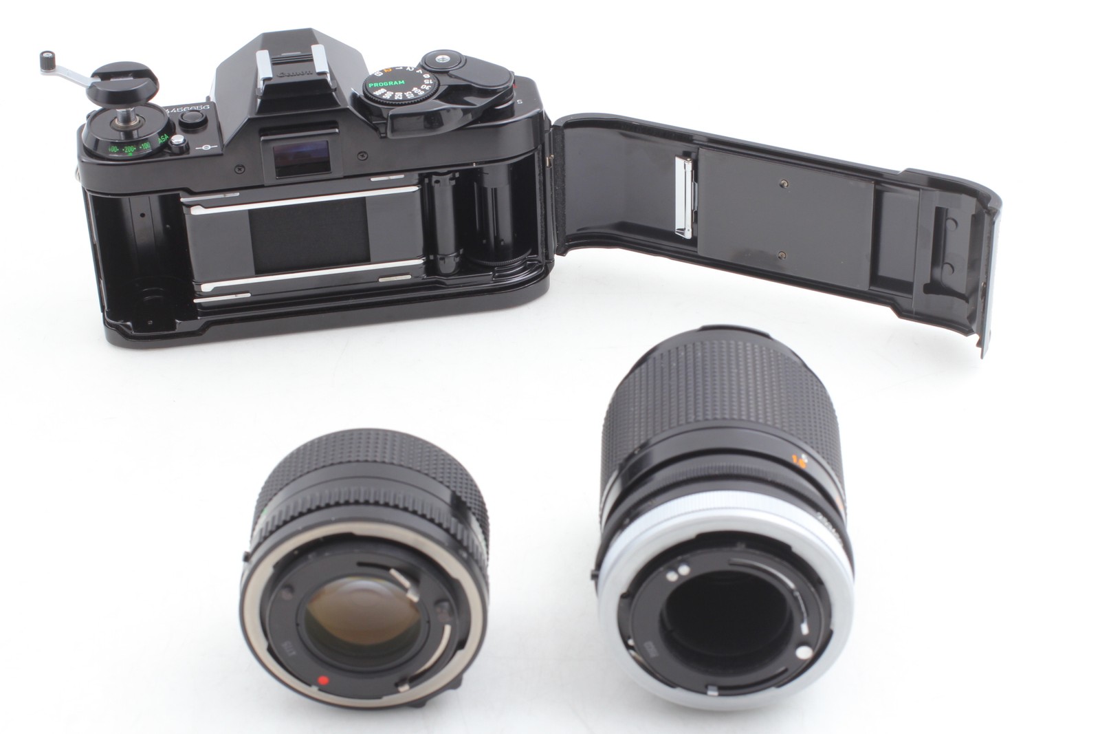 Rare Grid screen Canon AE-1 Program FD 50mm f/1.4 FD 135mm f/3.5 s.c. [Top MINT]