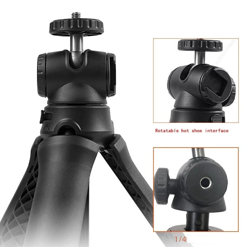 Mini Tripod Stand Mount Tabletop Travel Adjustable Holder for Camera Camcorder
