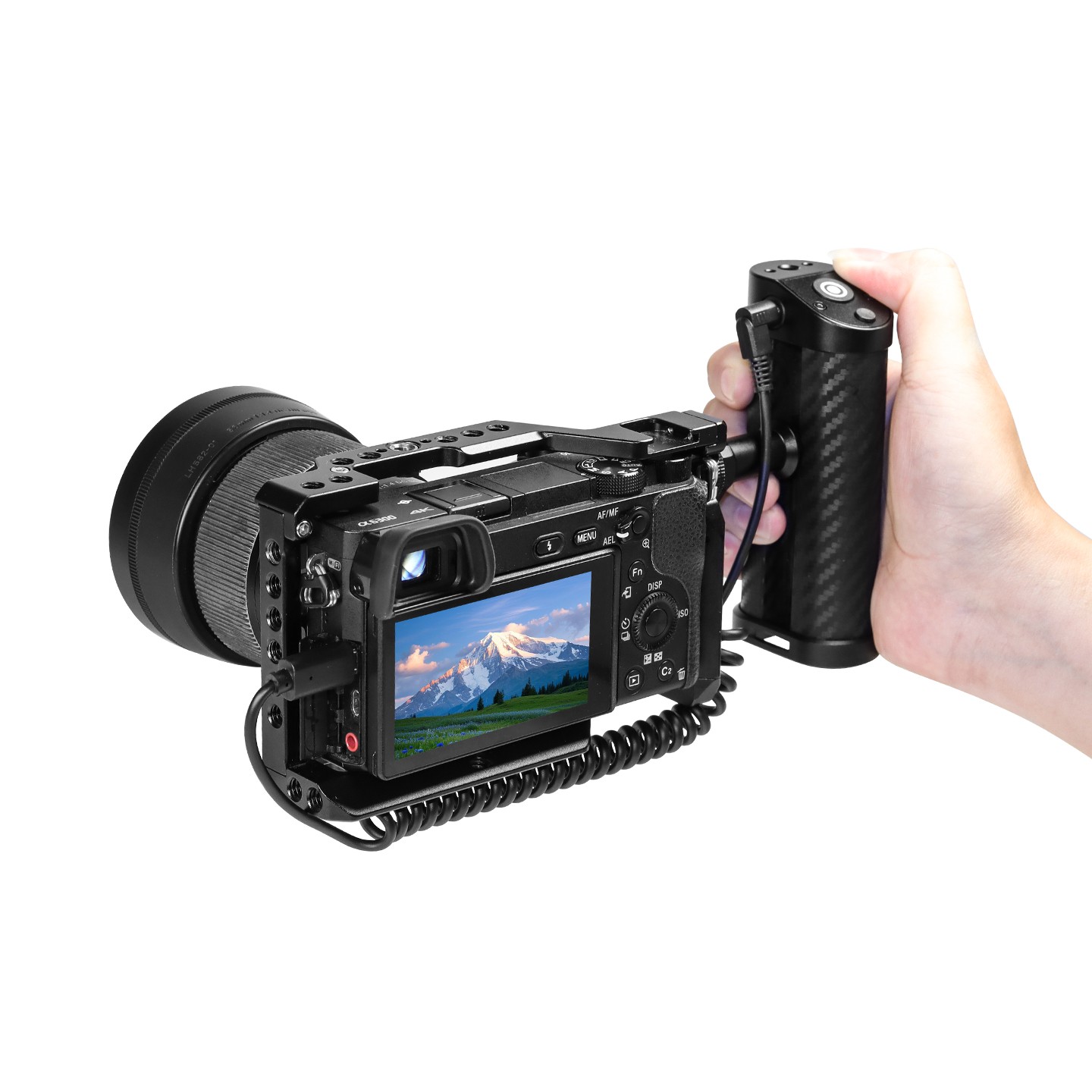 Quick Release Shutter Control Handle for Sony Canon Nikon Camera Cage Handgrip