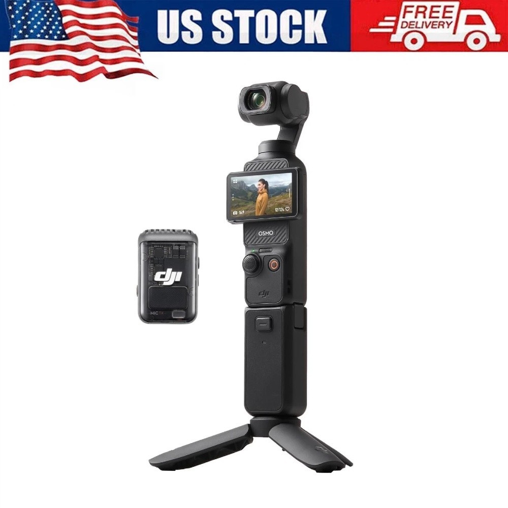 DJI Osmo Pocket 3 Creator Combo,1”CMOS,4K Resolution/120fps Vlog Camera,3-Axis