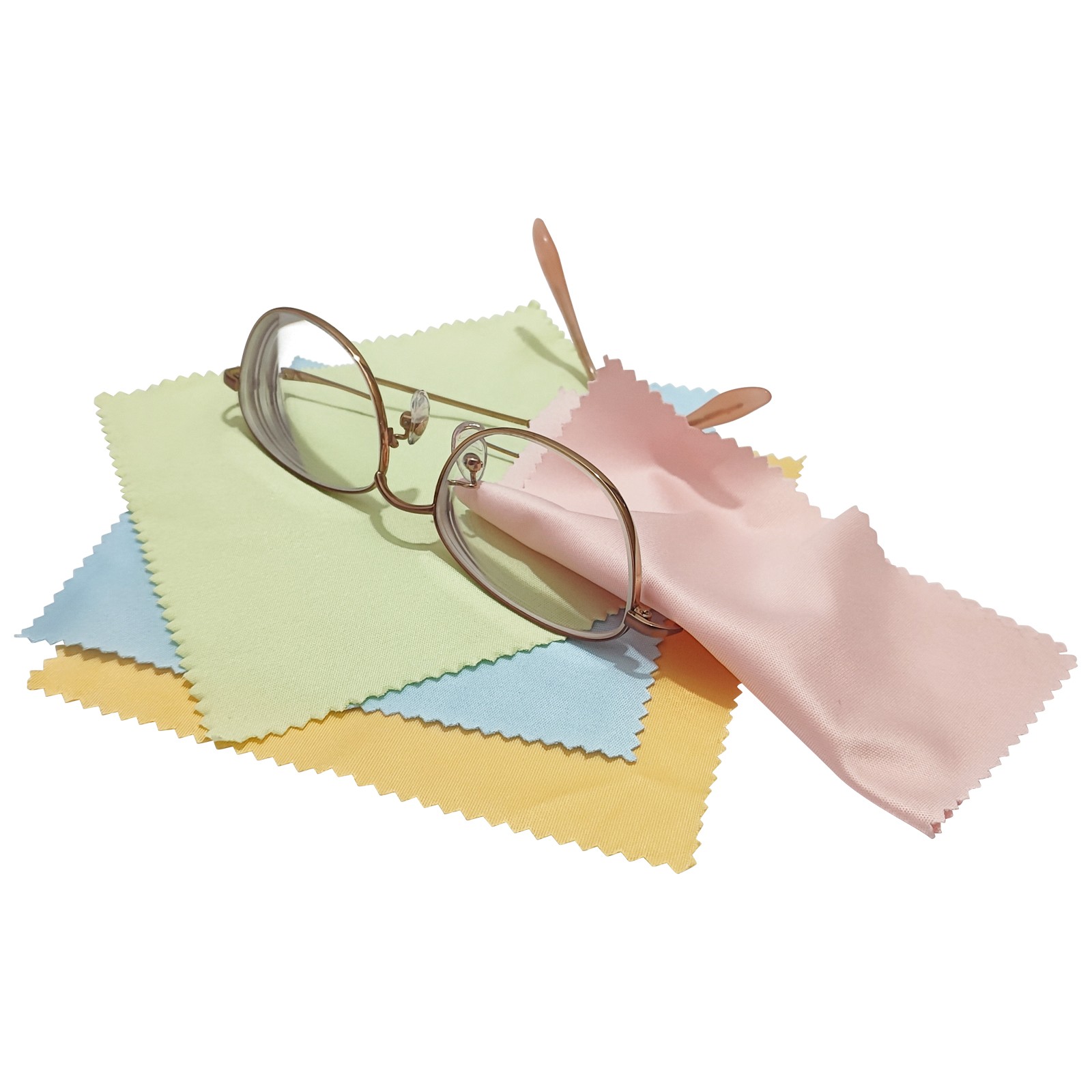 INTSUPERMAI 100pcs Microfiber Glasses Cleaning Cloth Portable 5.11″*5.11″ Size